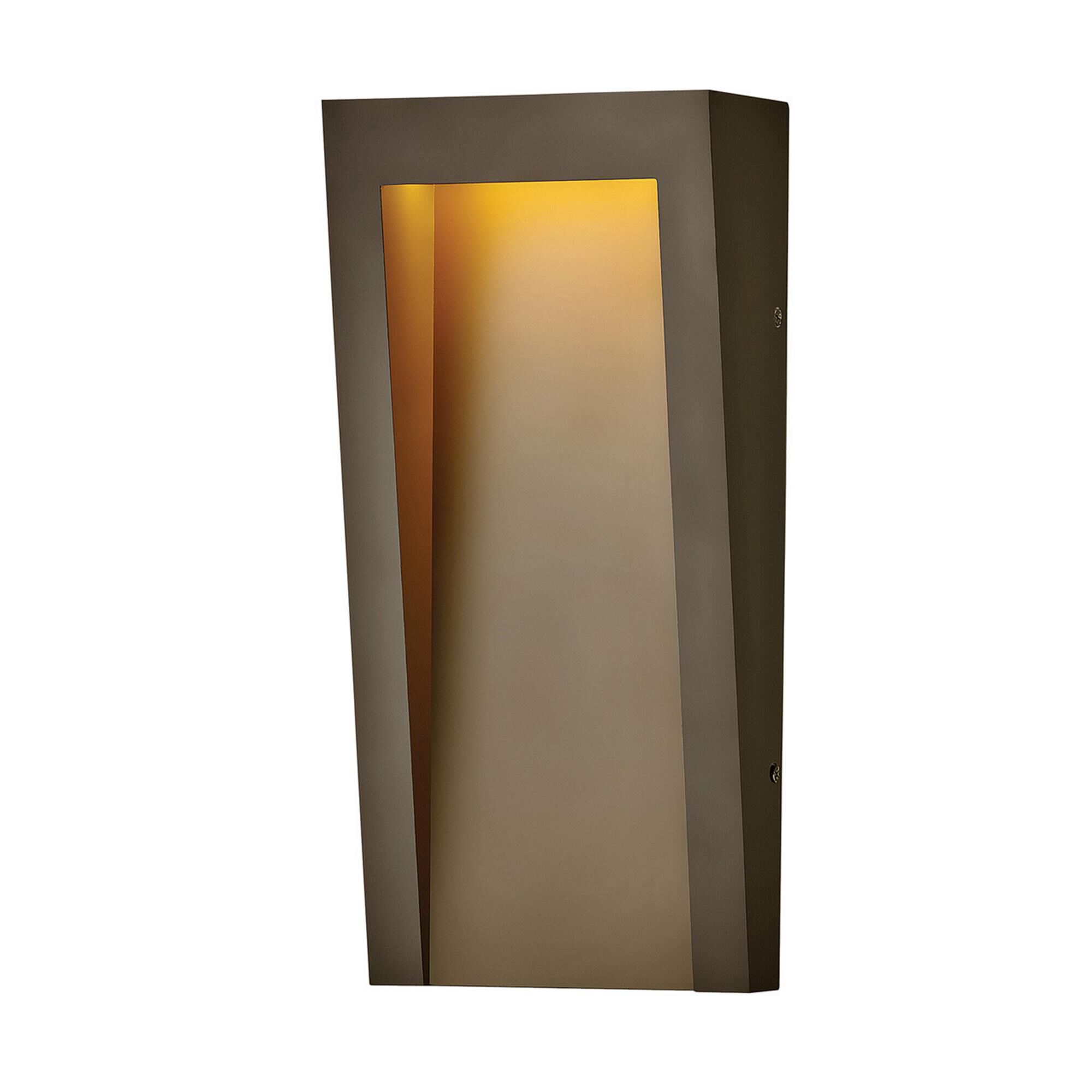Shown in Textured Oil Rubbed Bronze finish and Etched glass