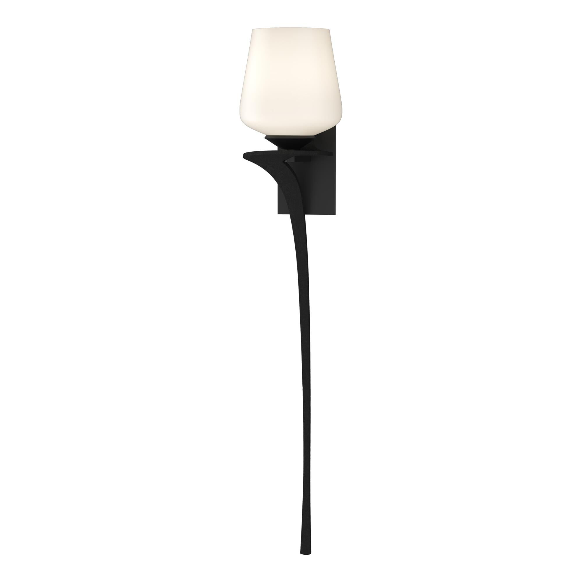 Shown in Black finish and Opal  glass and Orientation: Left accent