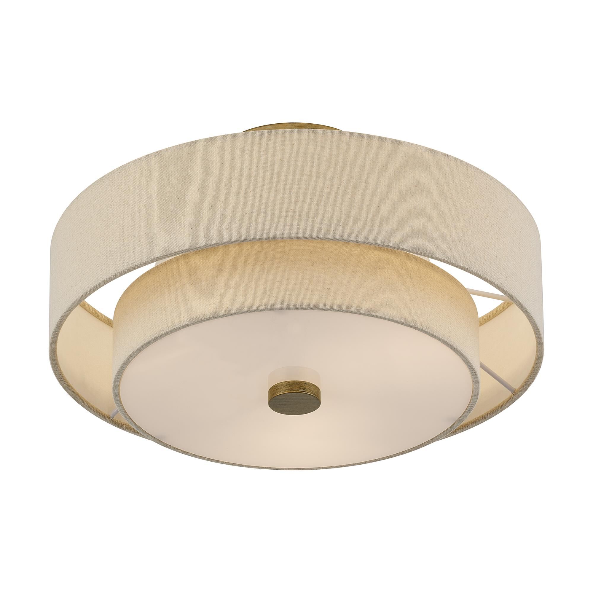 Bellingham 15 Inch Semi Flush Mount by Livex Lighting