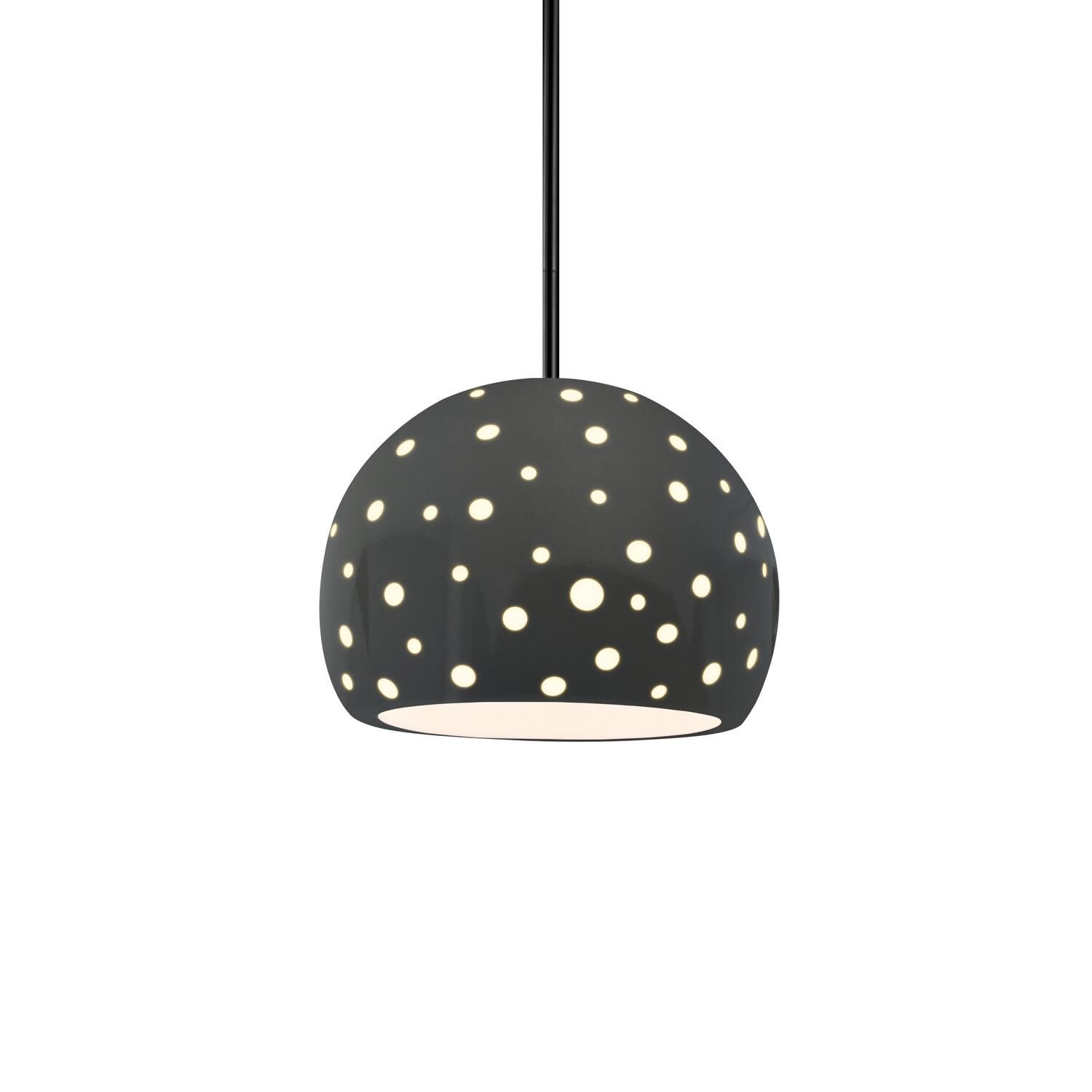 Perforated Globe 7 Inch Mini Pendant by Justice Design Group