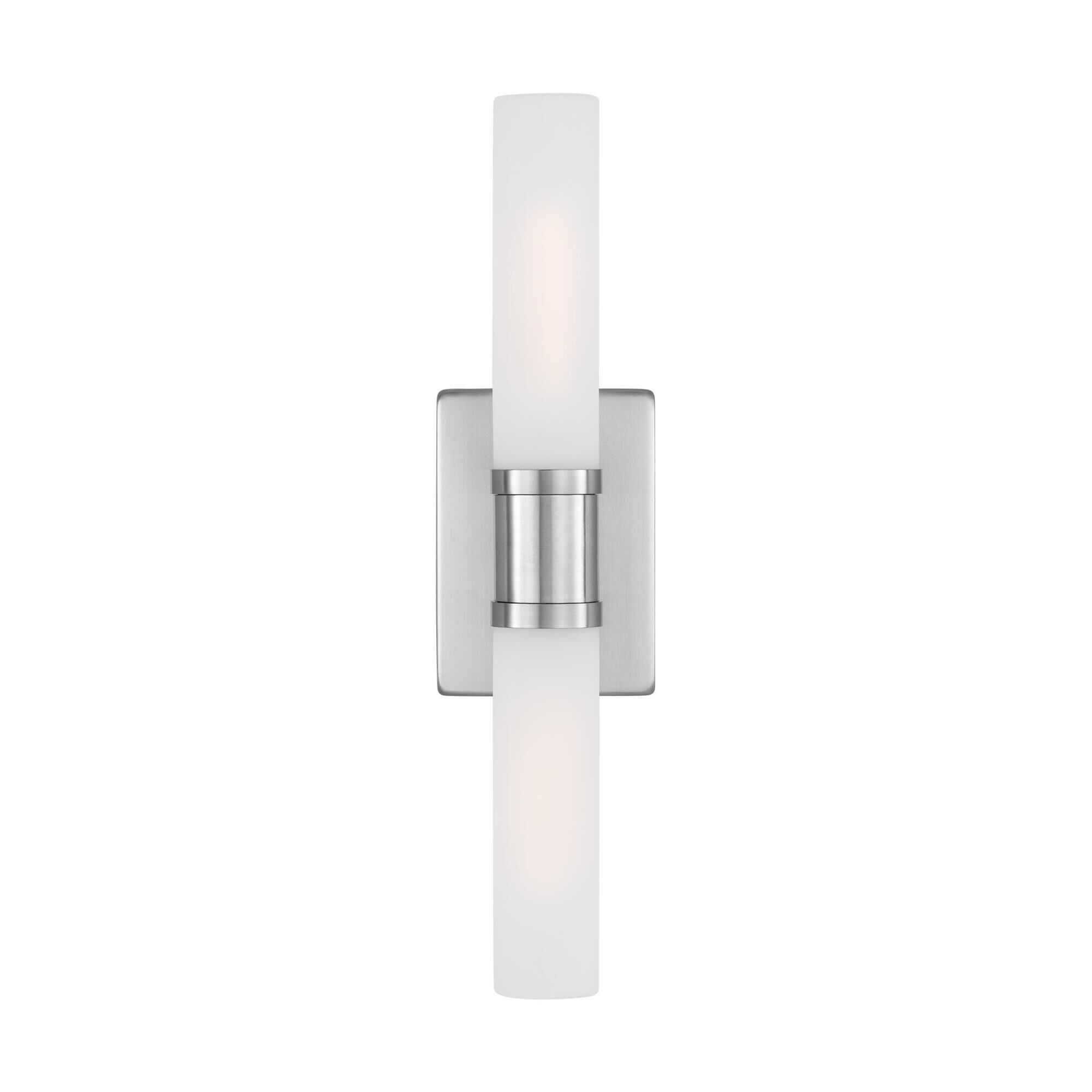 Shown in Brushed Nickel Silver finish and Satin Etched glass and Satin Etched Glass s shade