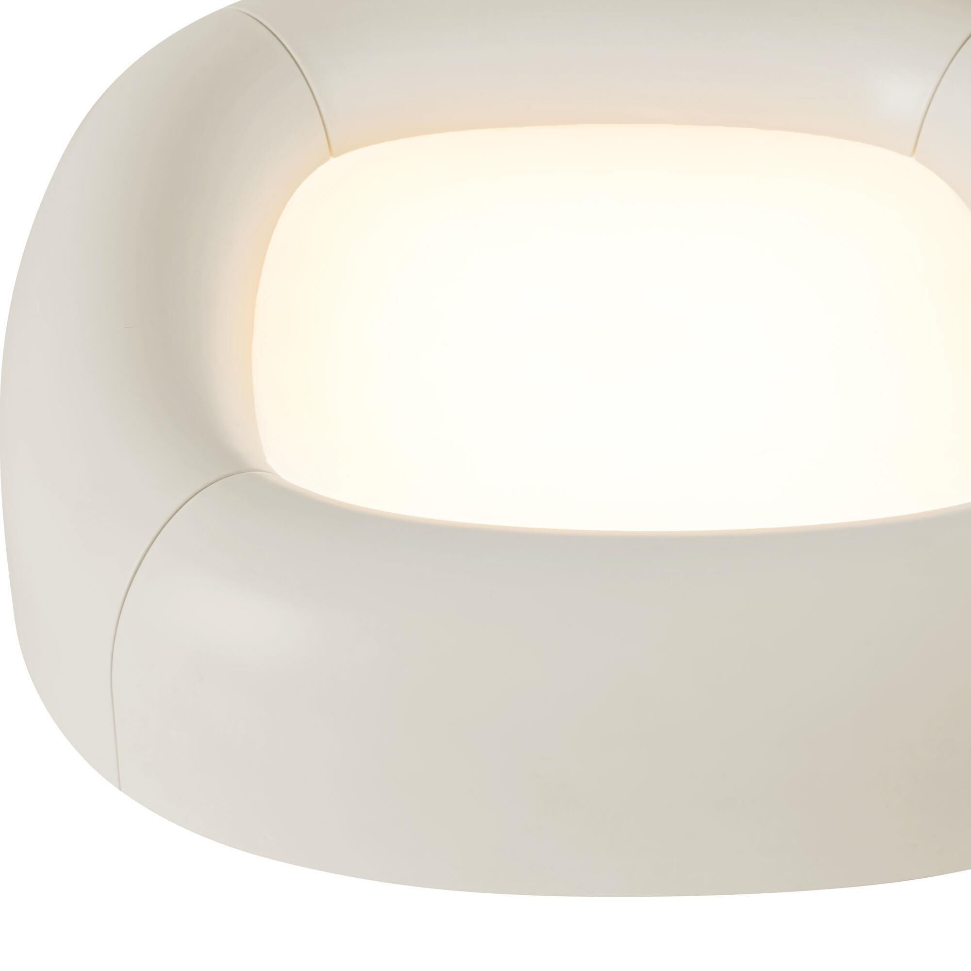 Shown in Pearl White finish and Frosted Acrylic Diffuser glass