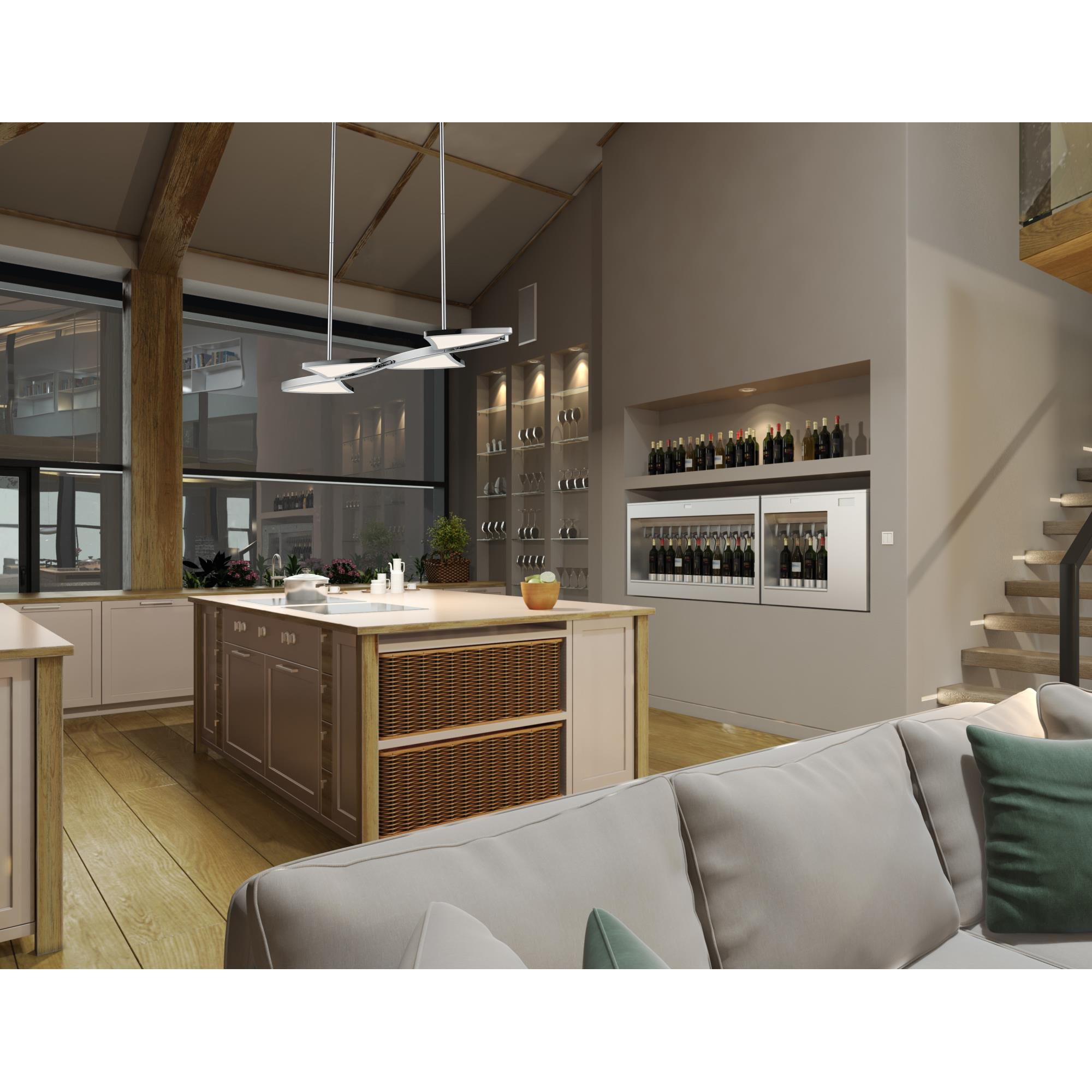 Z-Lite Aeon 28 Inch LED Linear Suspension Light