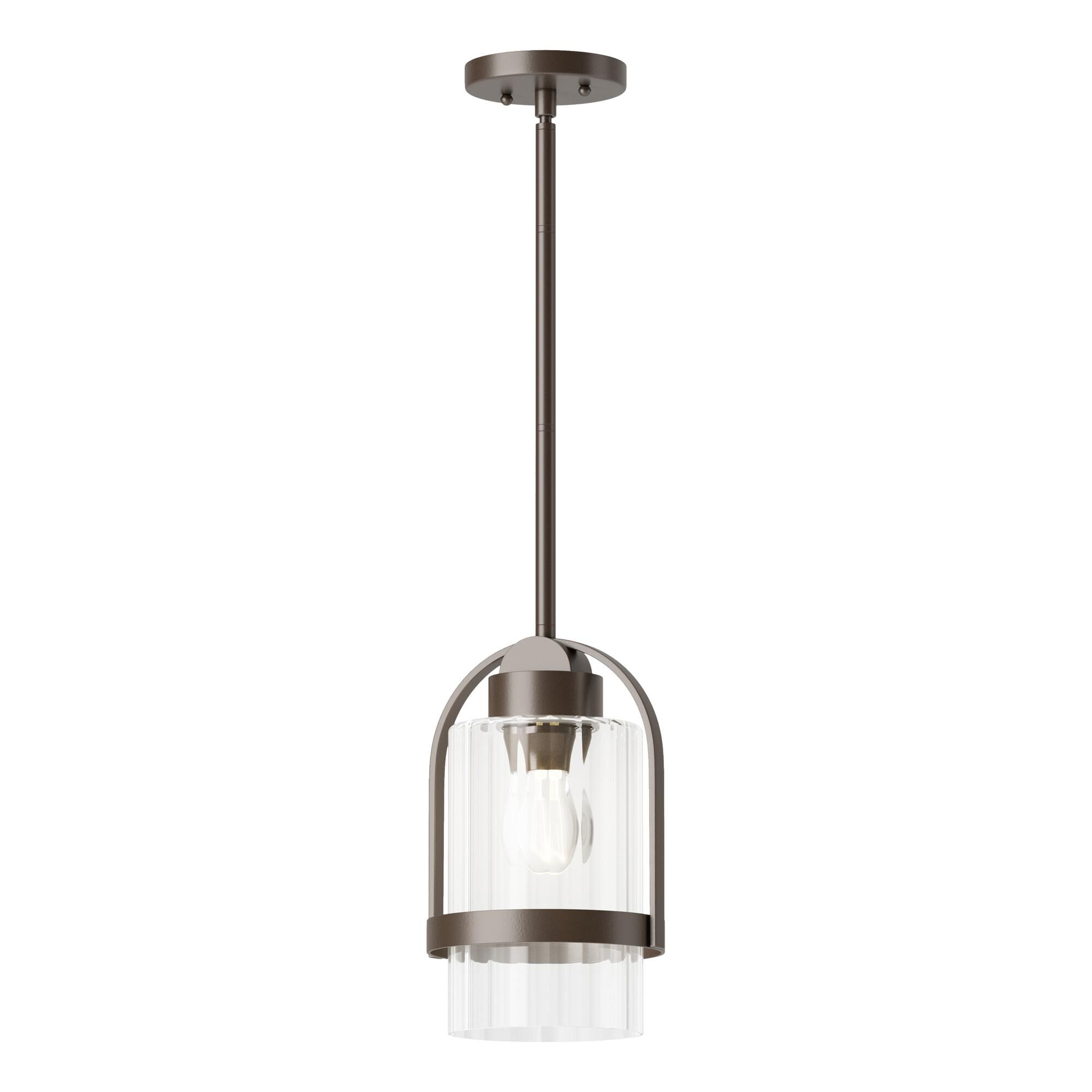 Shown in Coastal Bronze finish and Clear glass and Clear Glass shade