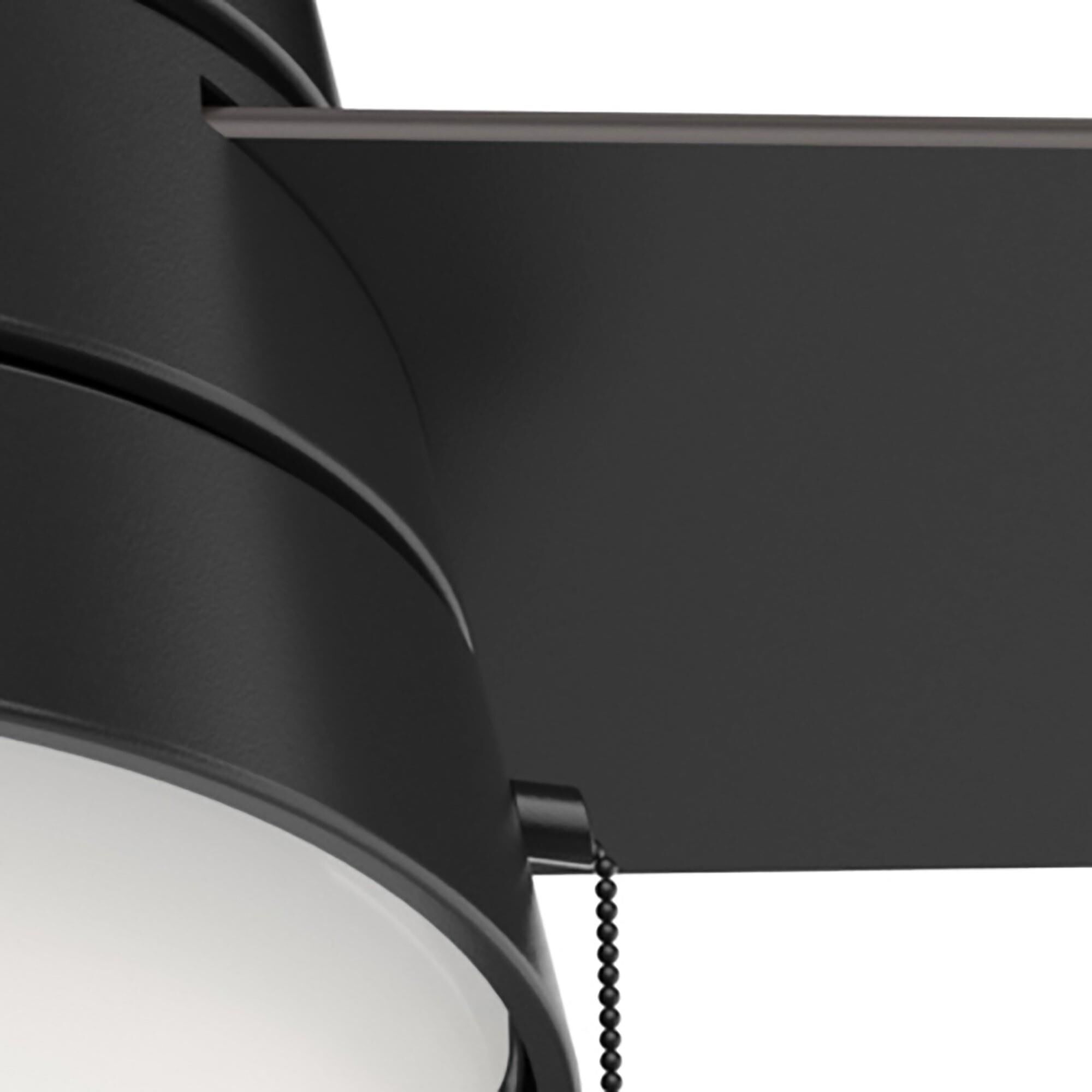 Shown in Matte Black finish and Painted Cased White glass