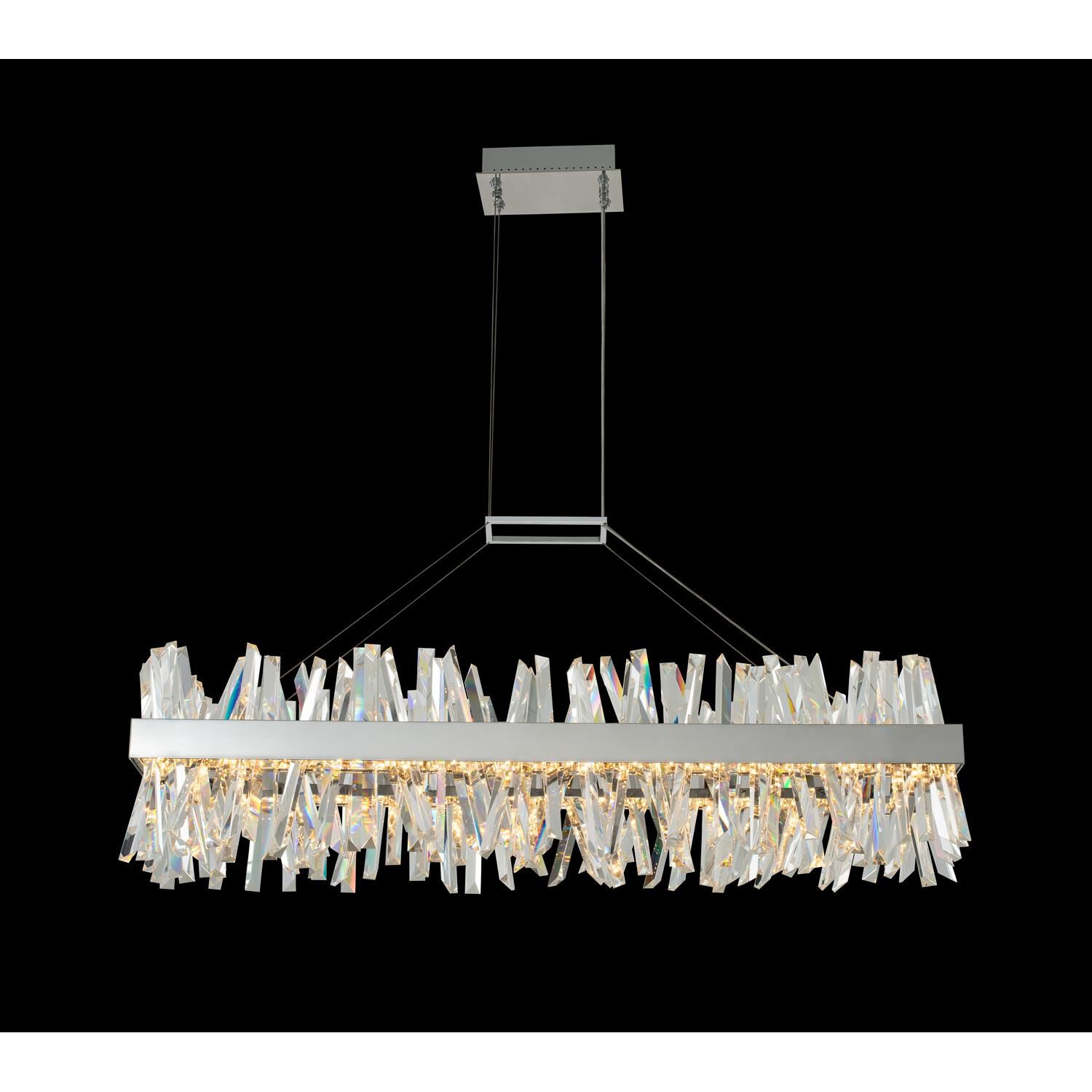 Shown in Polished Chrome finish and Firenze crystal