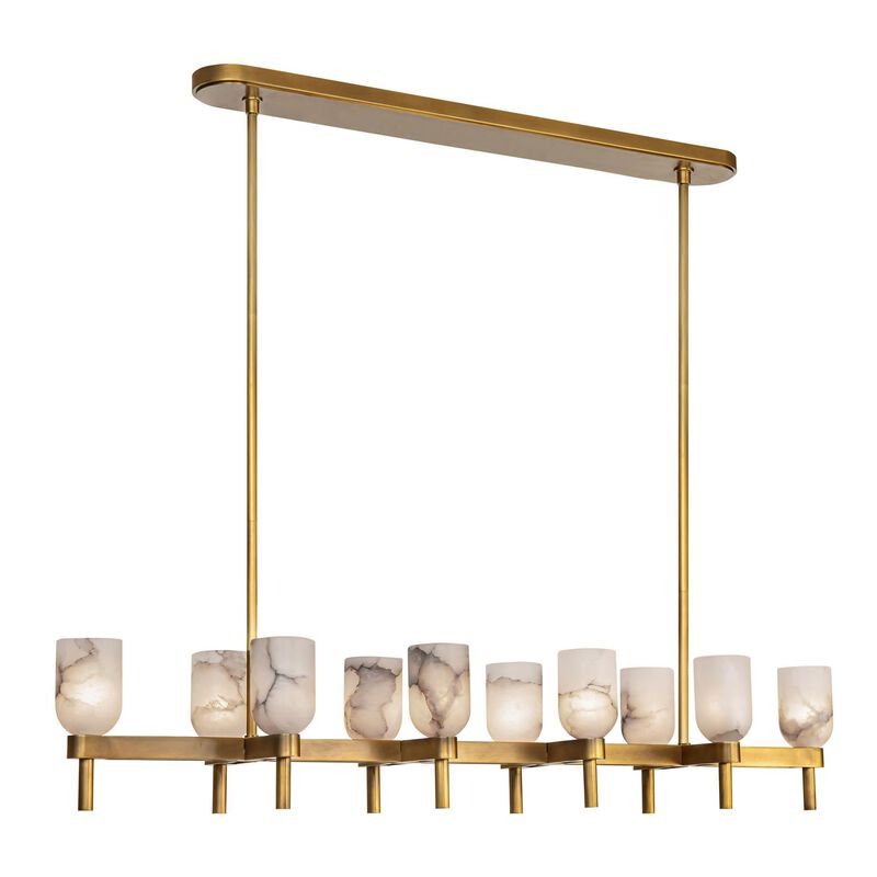 Elisa Carlucci Lucian Medium Linear Chandelier by Alora Lighting