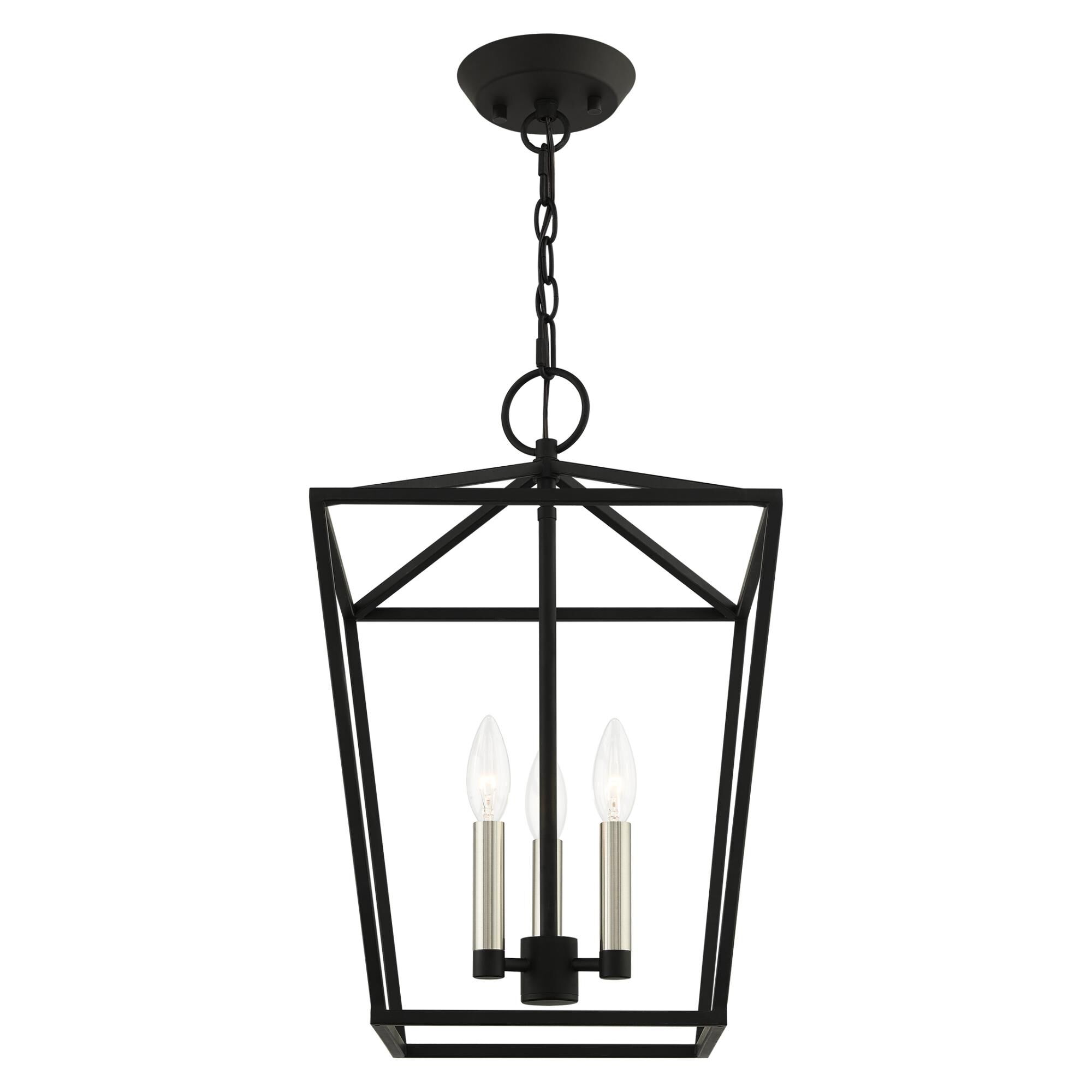 Shown in Black finish and Black Metal Shade glass and Black Metal shade