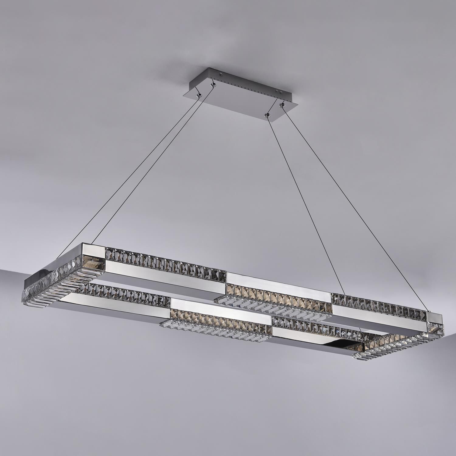 Shown in Polished Chrome finish and Firenze Clear crystal