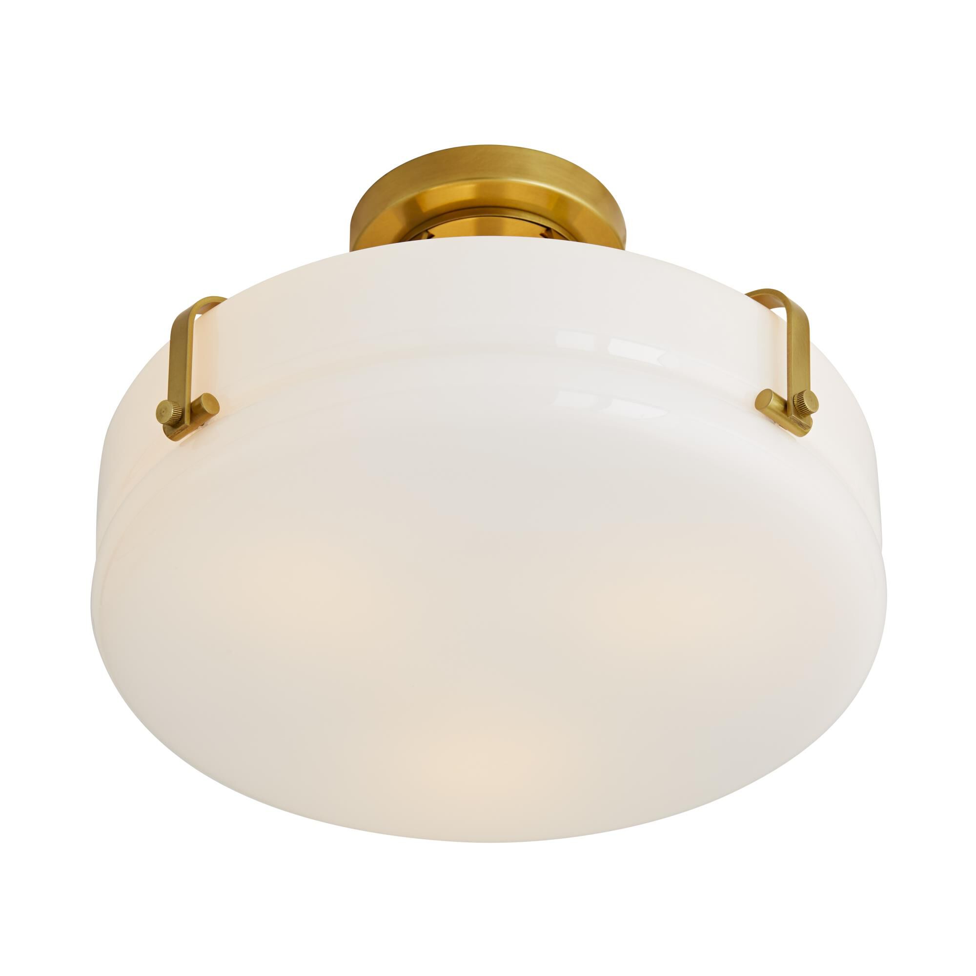 Hurst 13 Inch 3 Light Semi Flush Mount by Arteriors Home