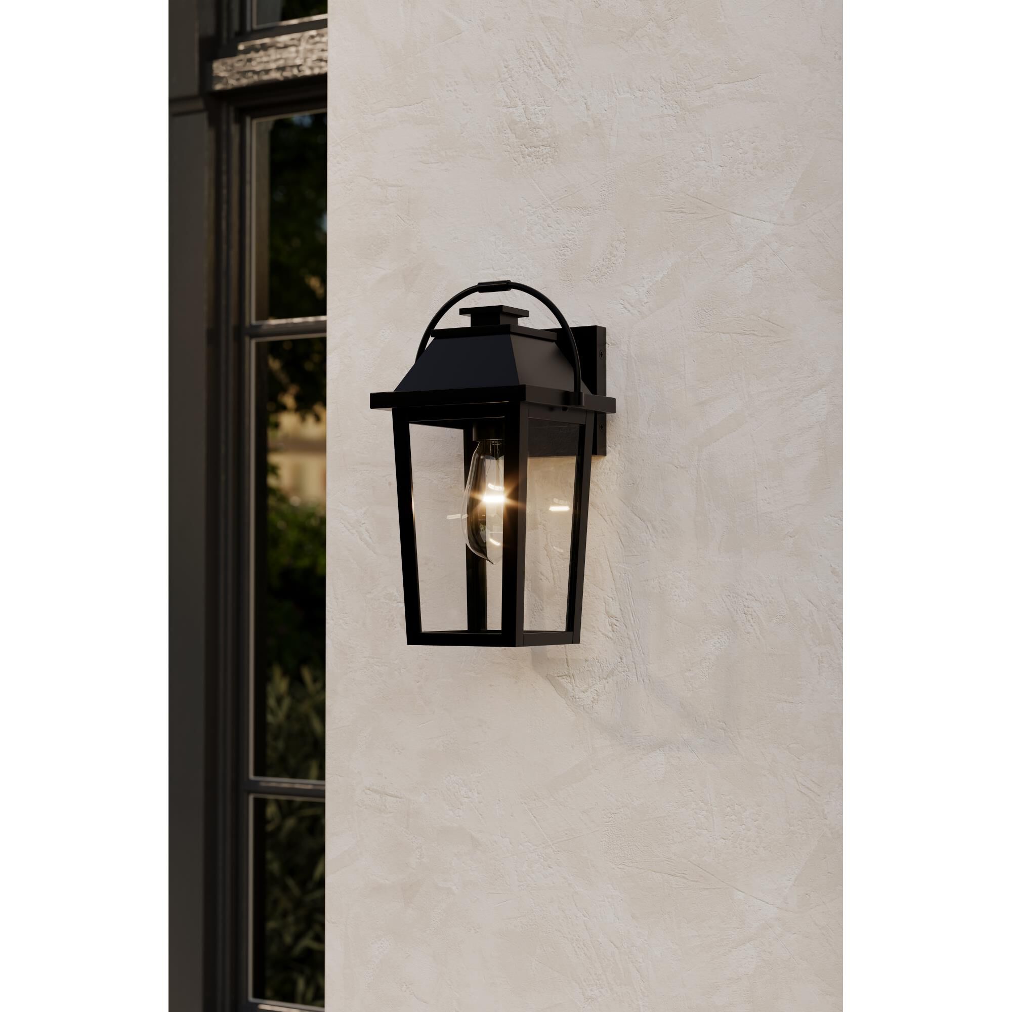 Shown in Sand Coal Black finish and Clear glass