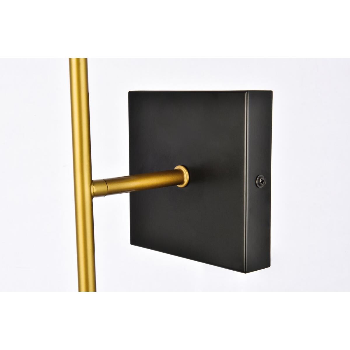 Shown in Black finish and White glass