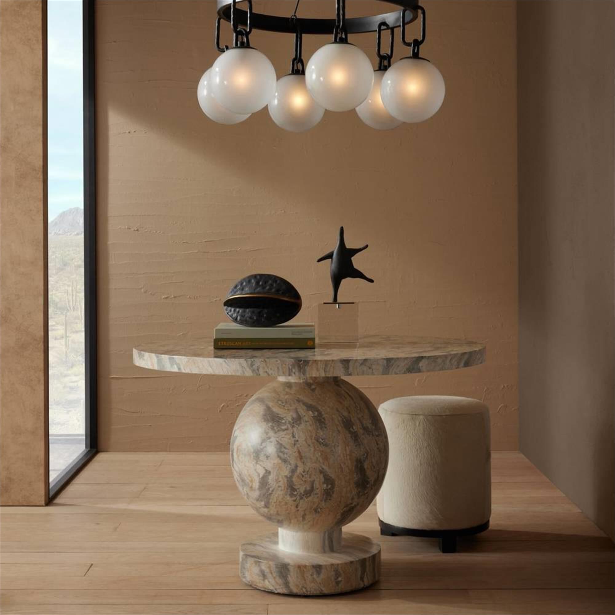 Shown in Sahara Faux Marble finish