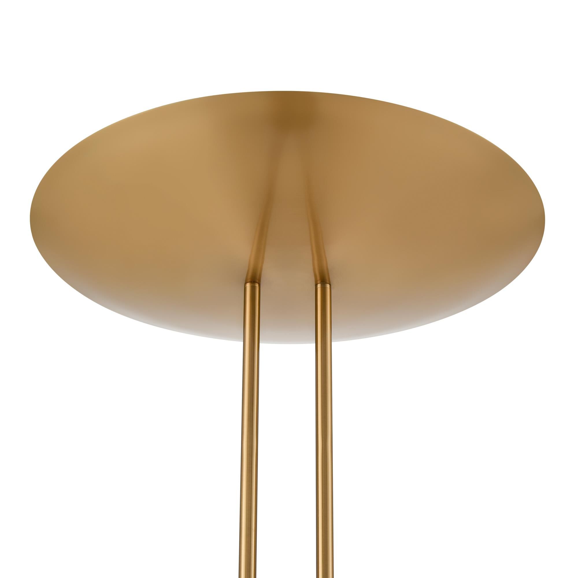 Shown in Aged Brass finish and Metal Dome shade