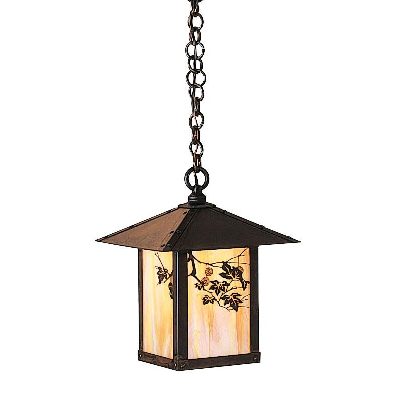 Evergreen 12 Inch Tall 1 Light Outdoor Hanging Lantern,
