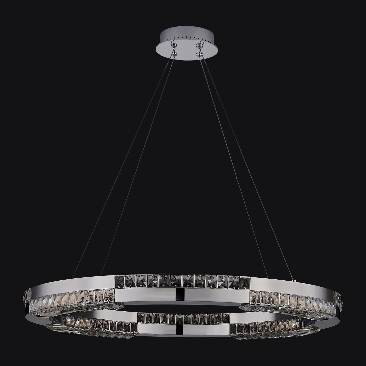 Shown in Polished Chrome finish and Firenze Clear crystal