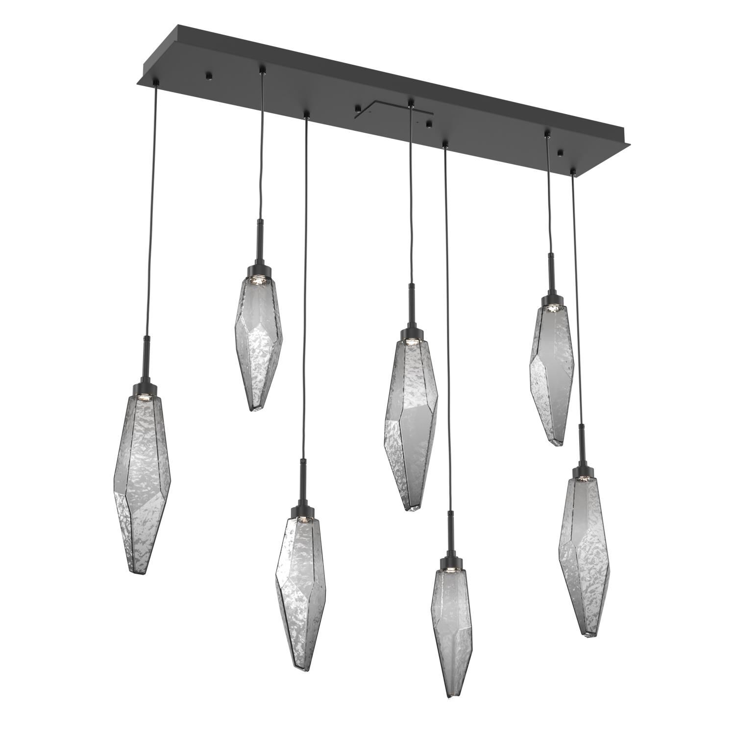 Rock Crystal 44 Inch 7 Light LED Linear Suspension Light by Hammerton Studio