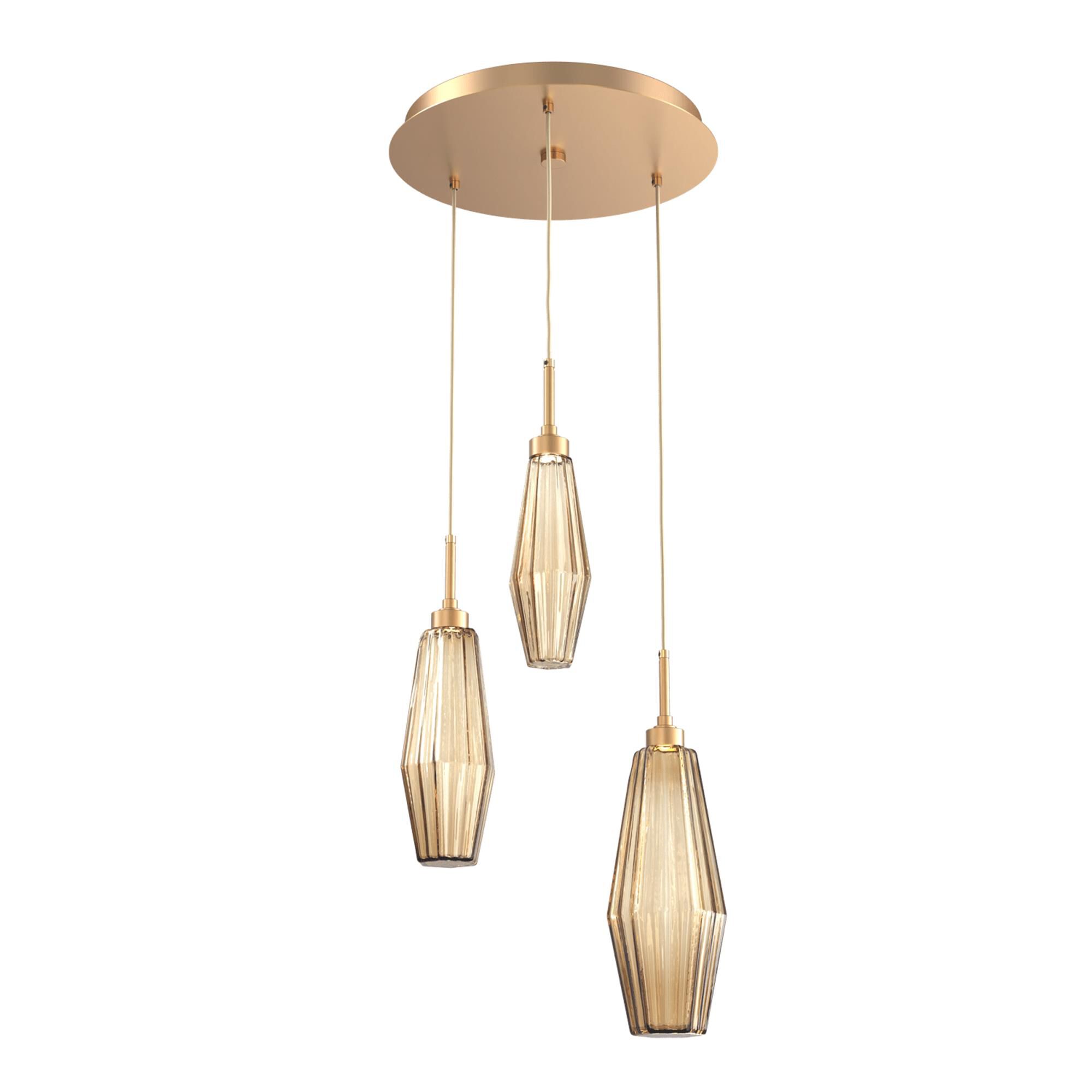 Aalto 17 Inch 3 Light Multi Light Pendant,