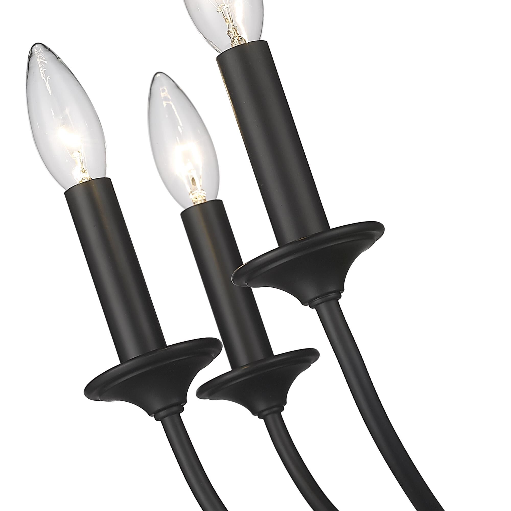 Shown in Matte Black finish and Steel shade