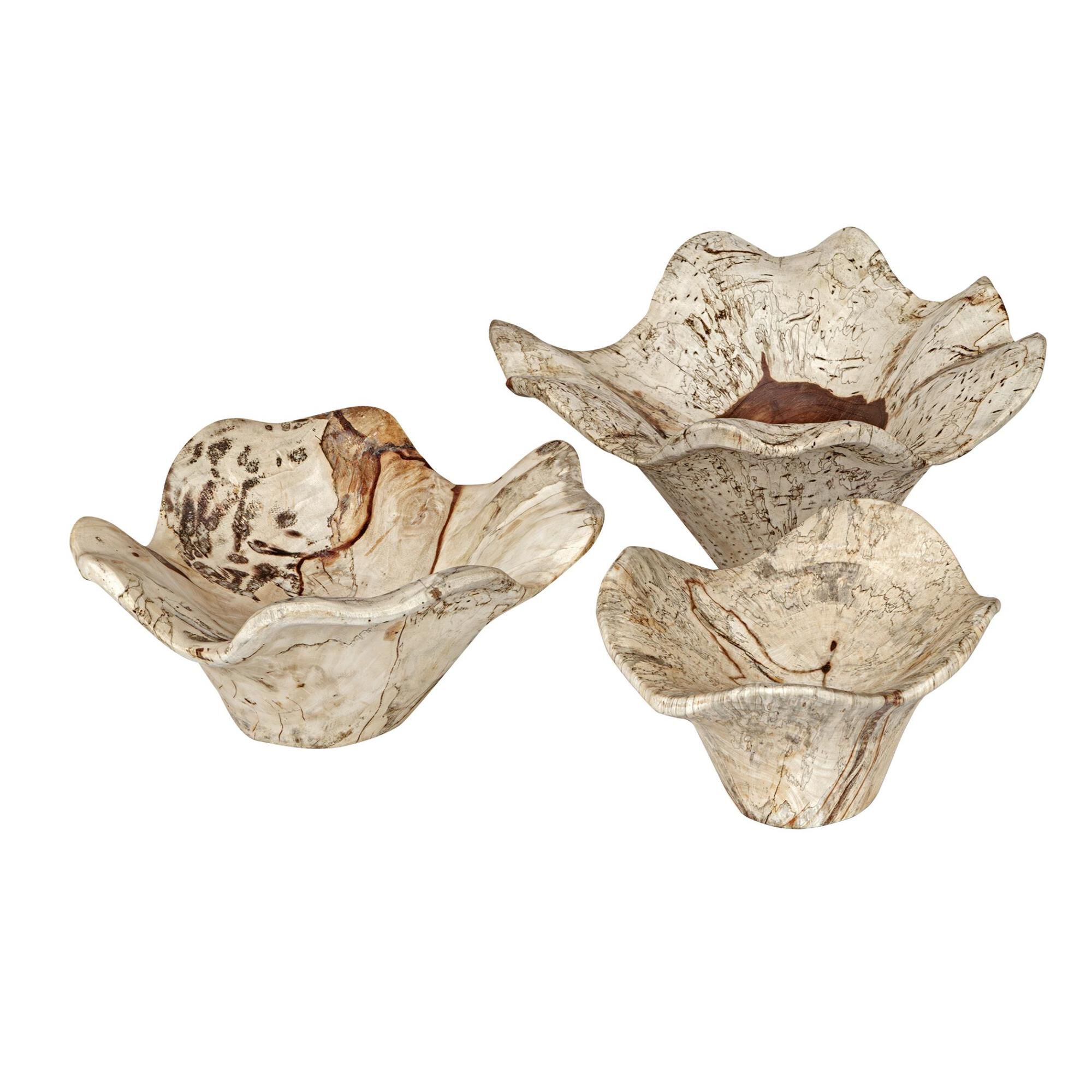 Uttermost Teo Bleached Wood Wall Decor Set/3 Alternative Wall Art by Uttermost