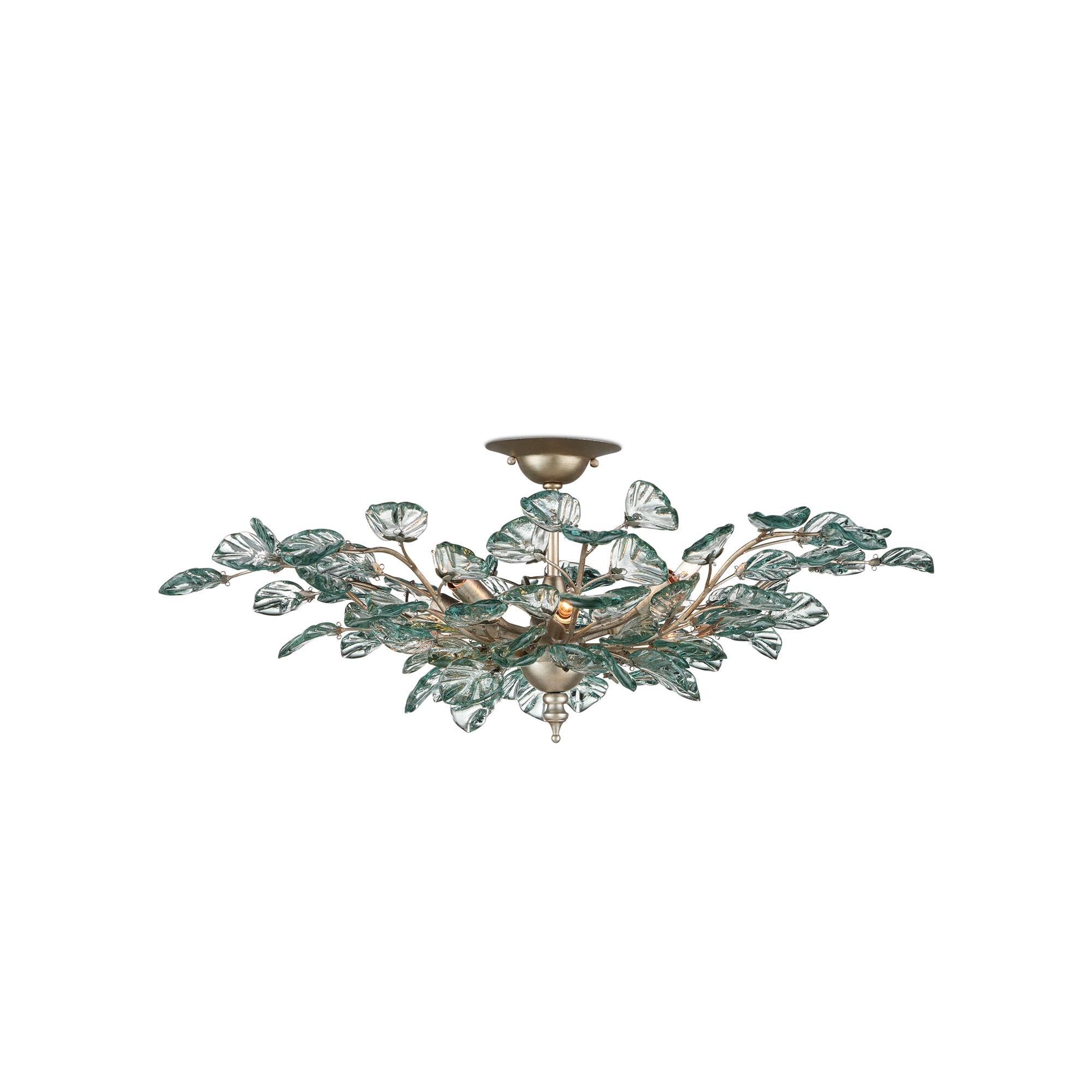 Shown in Contemporary Silver Leaf, Clear finish