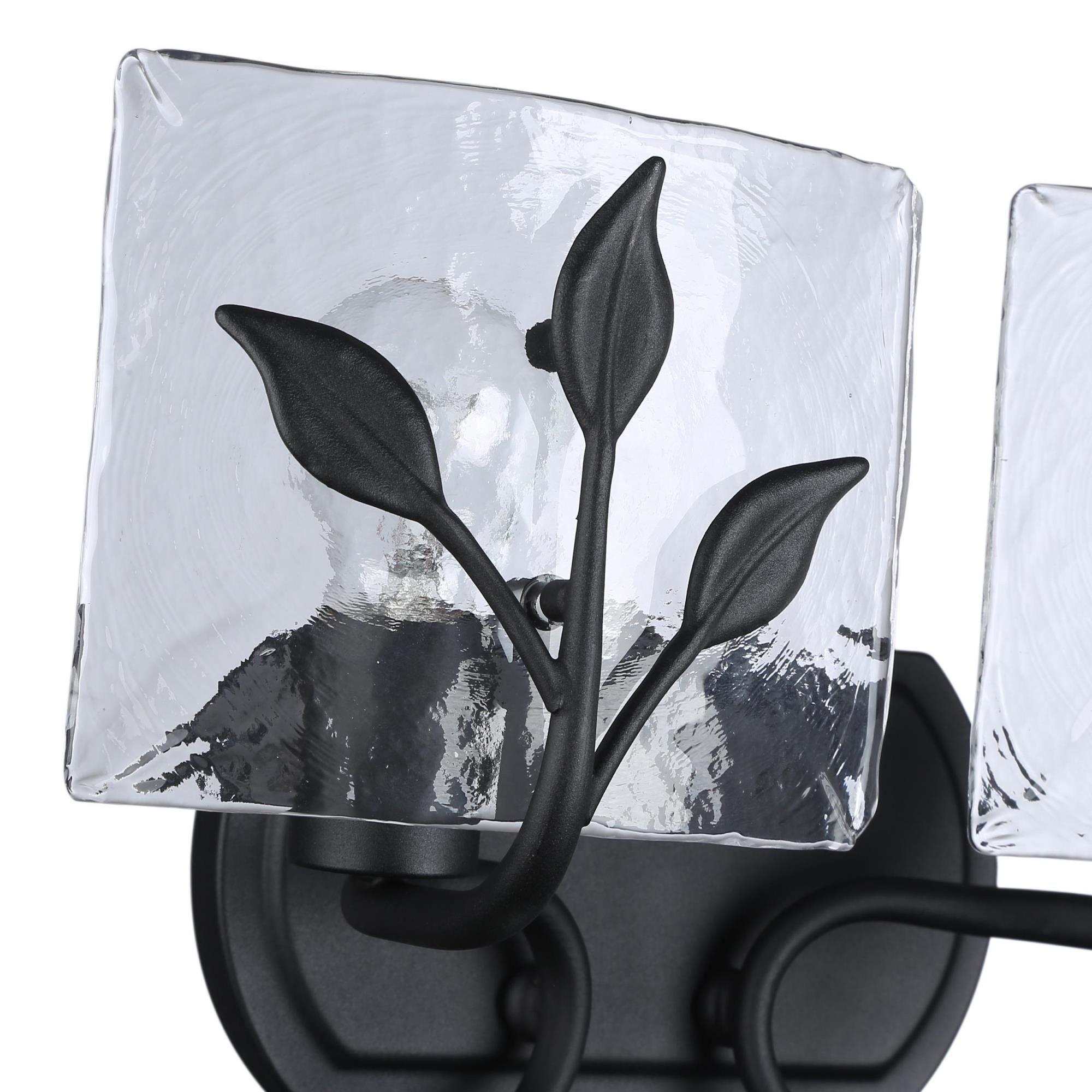 Shown in Natural Black finish and Clear glass