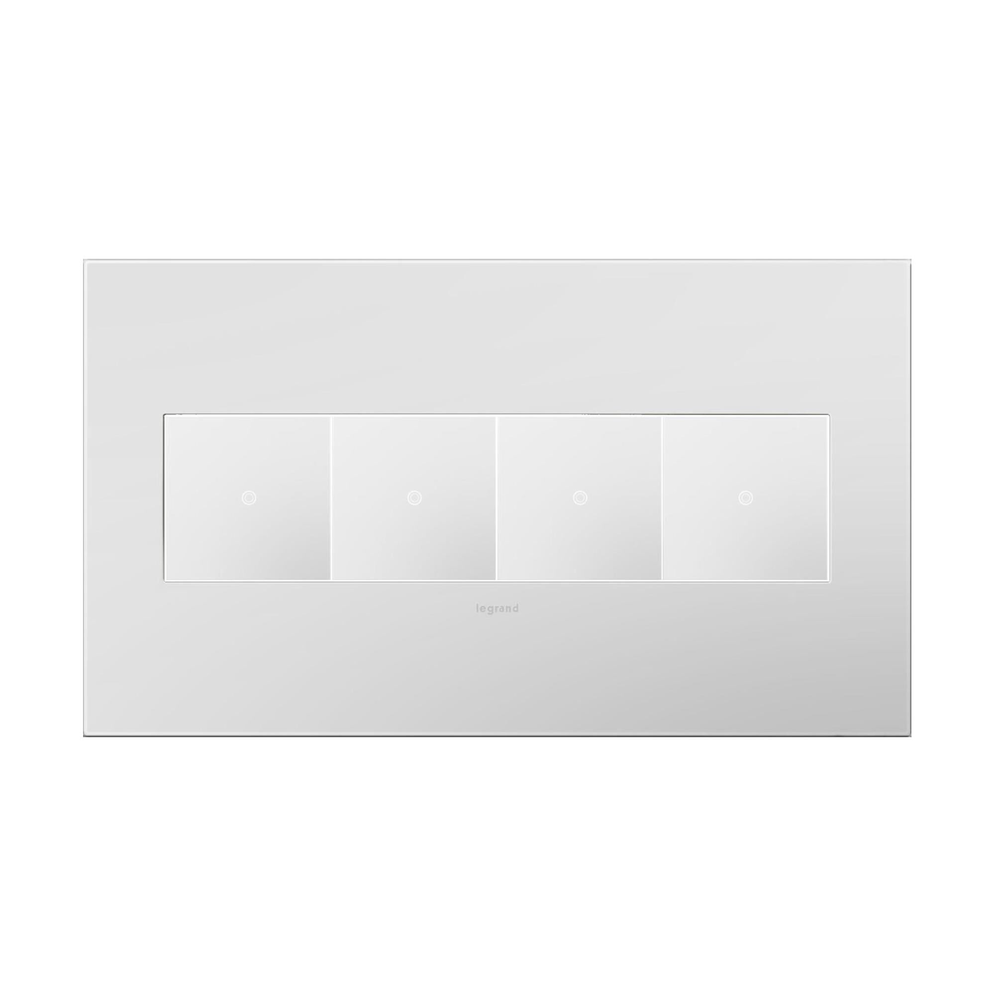 adorne Plastics 4 Gang Wall Plate by Legrand