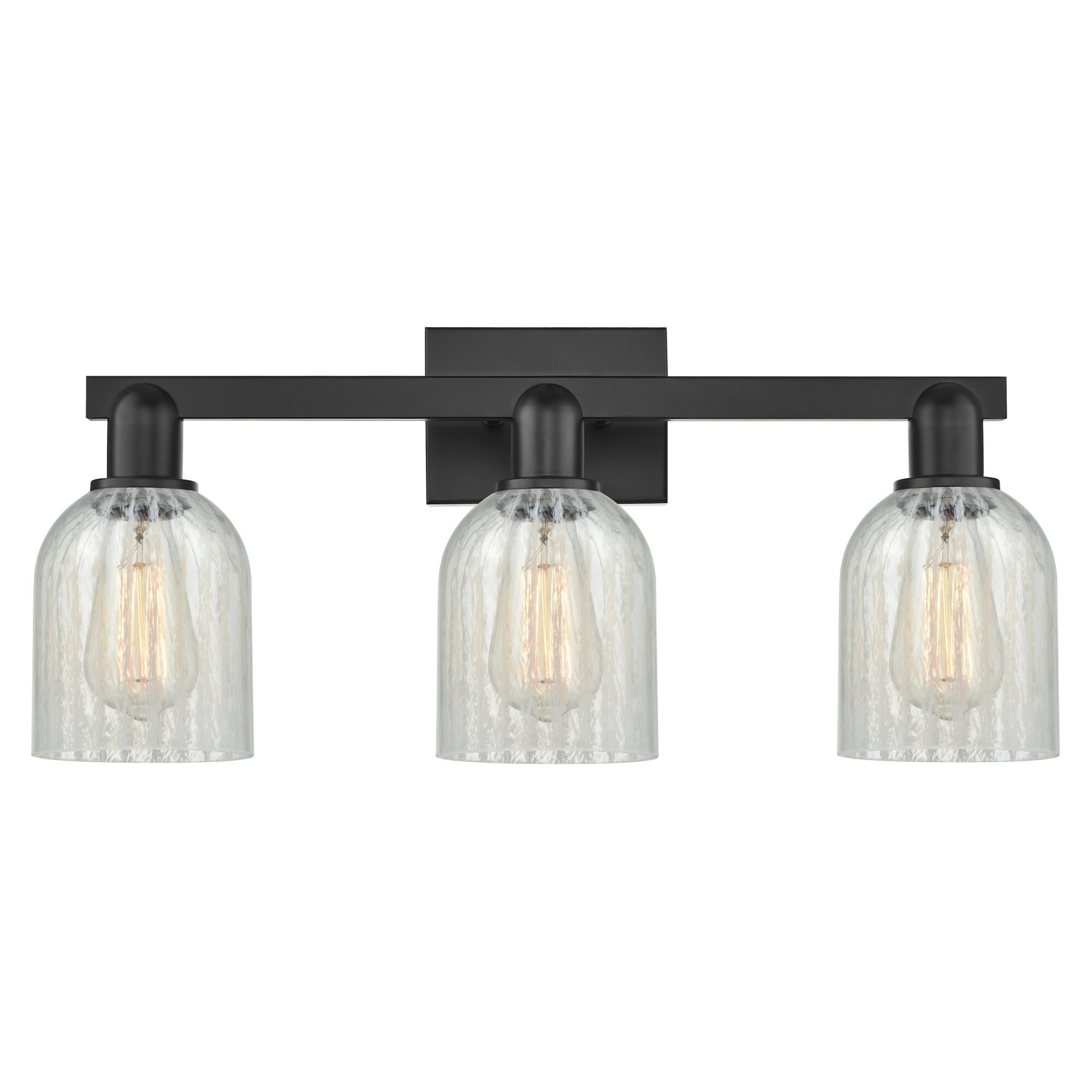 Shown in Matte Black finish and Mouchette glass