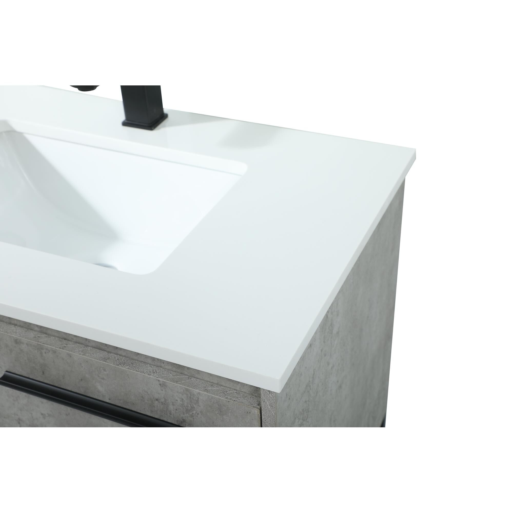 Shown in Concrete Grey finish