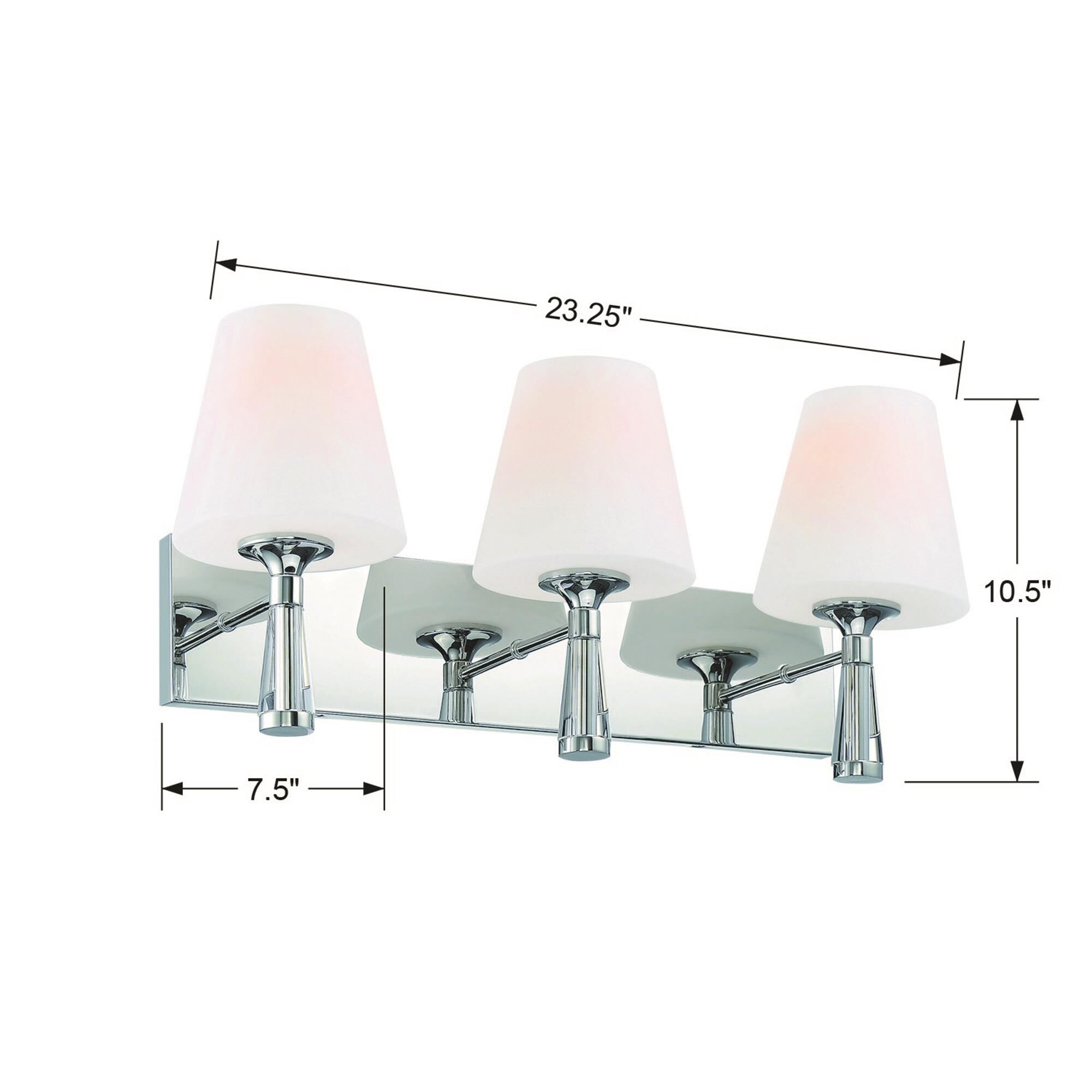 Shown in Polished Nickel finish and Glass glass and White shade
