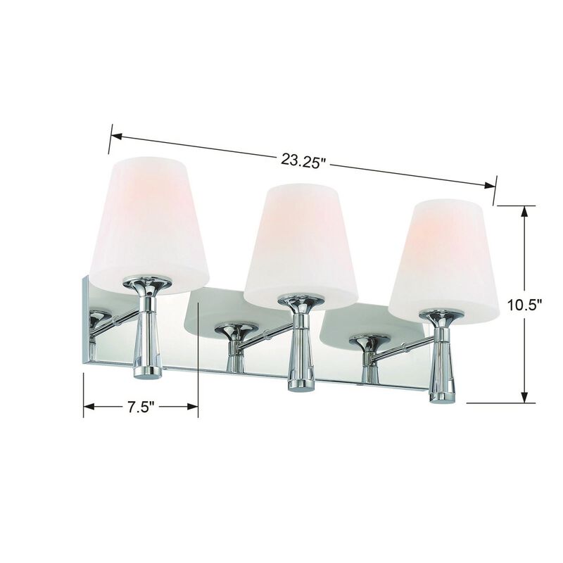 Ramsey 23 Inch 3 Light Bath Vanity Light by Crystorama