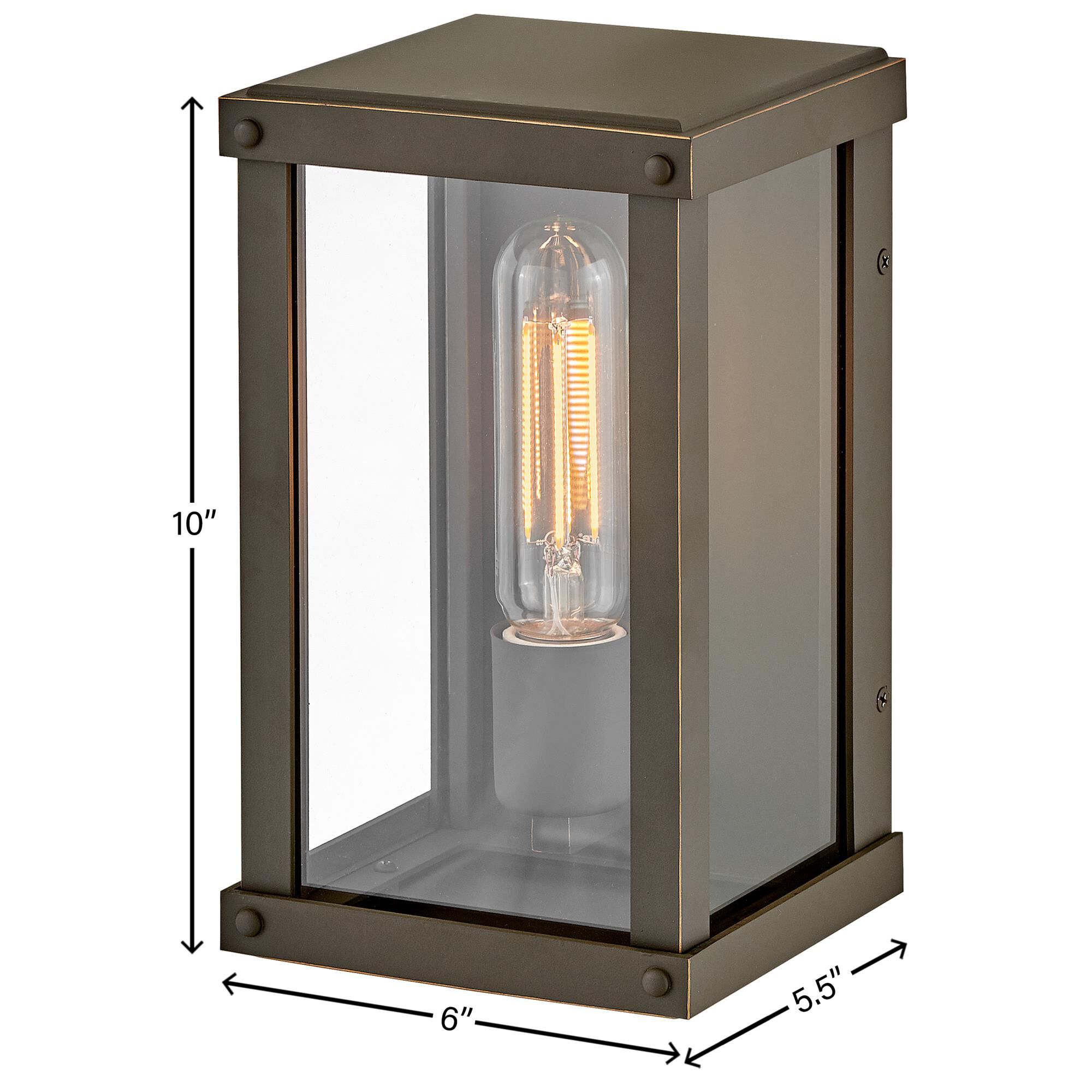 Hinkley Lighting Beckham 10 Inch Tall LED Outdoor Wall Light