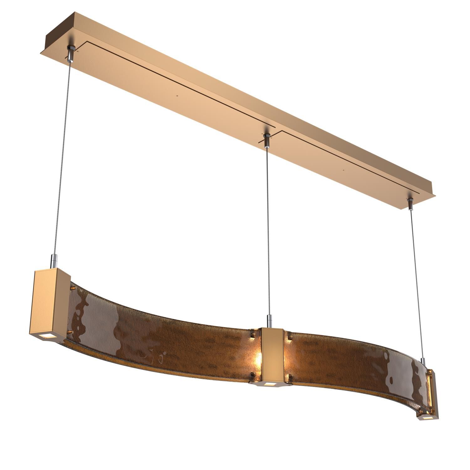 Shown in Novel Brass finish and Bronze Granite glass