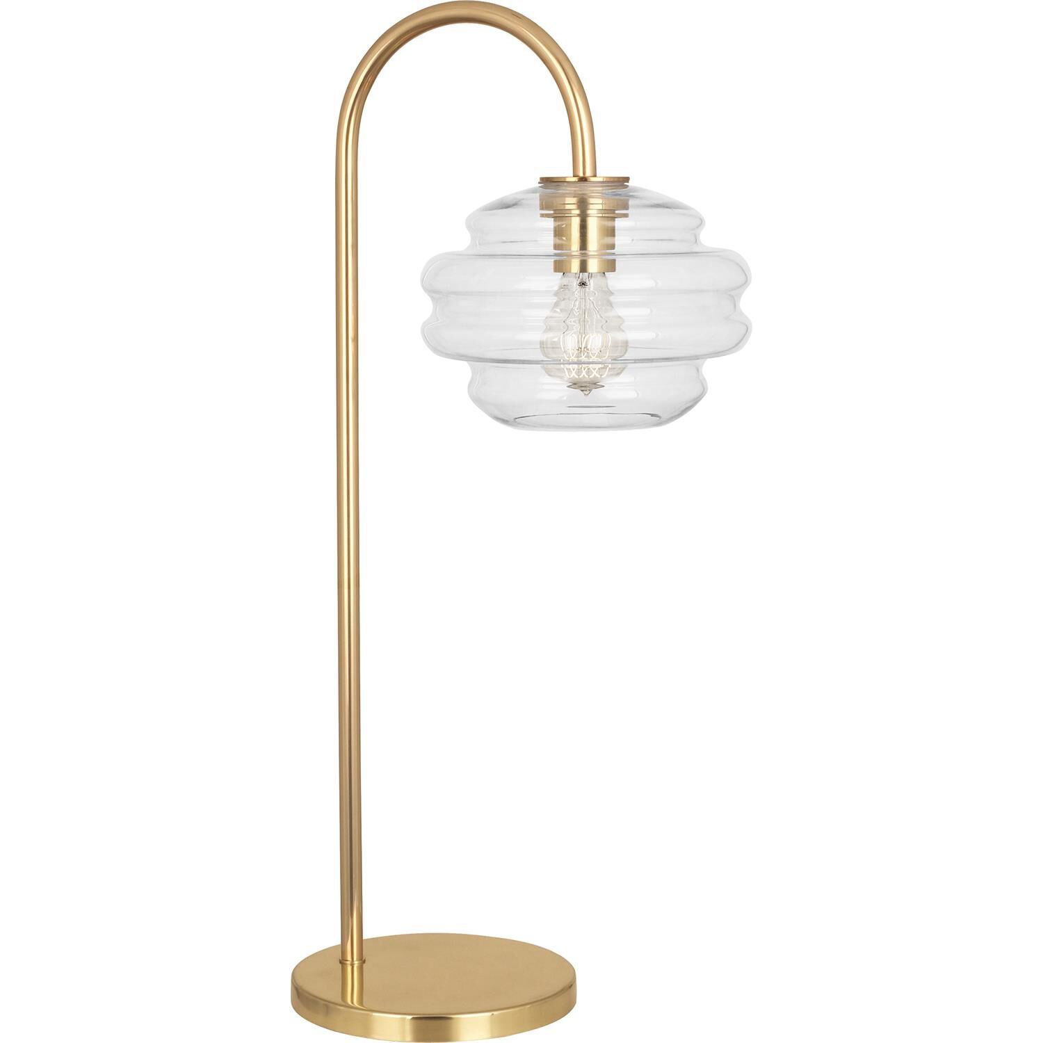 Shown in Modern Brass Finish W/ Clear Glass finish
