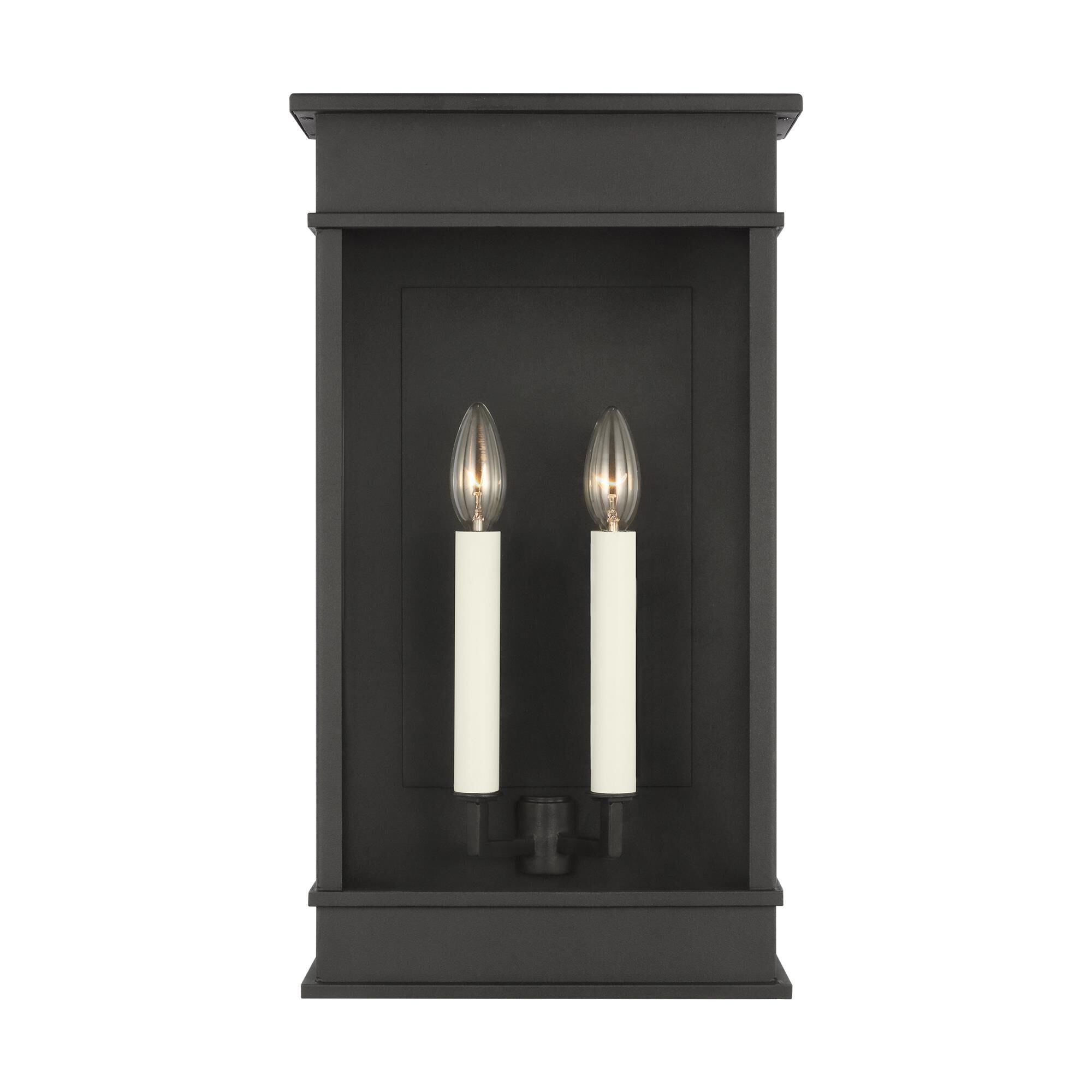 Shown in Textured Black finish and Clear Glass Panel And Clear Glass Panels shade