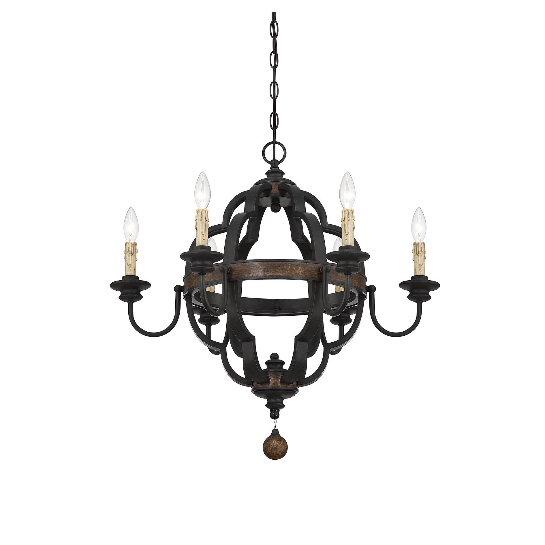Kelsey 26 Inch 6 Light Chandelier by Savoy House