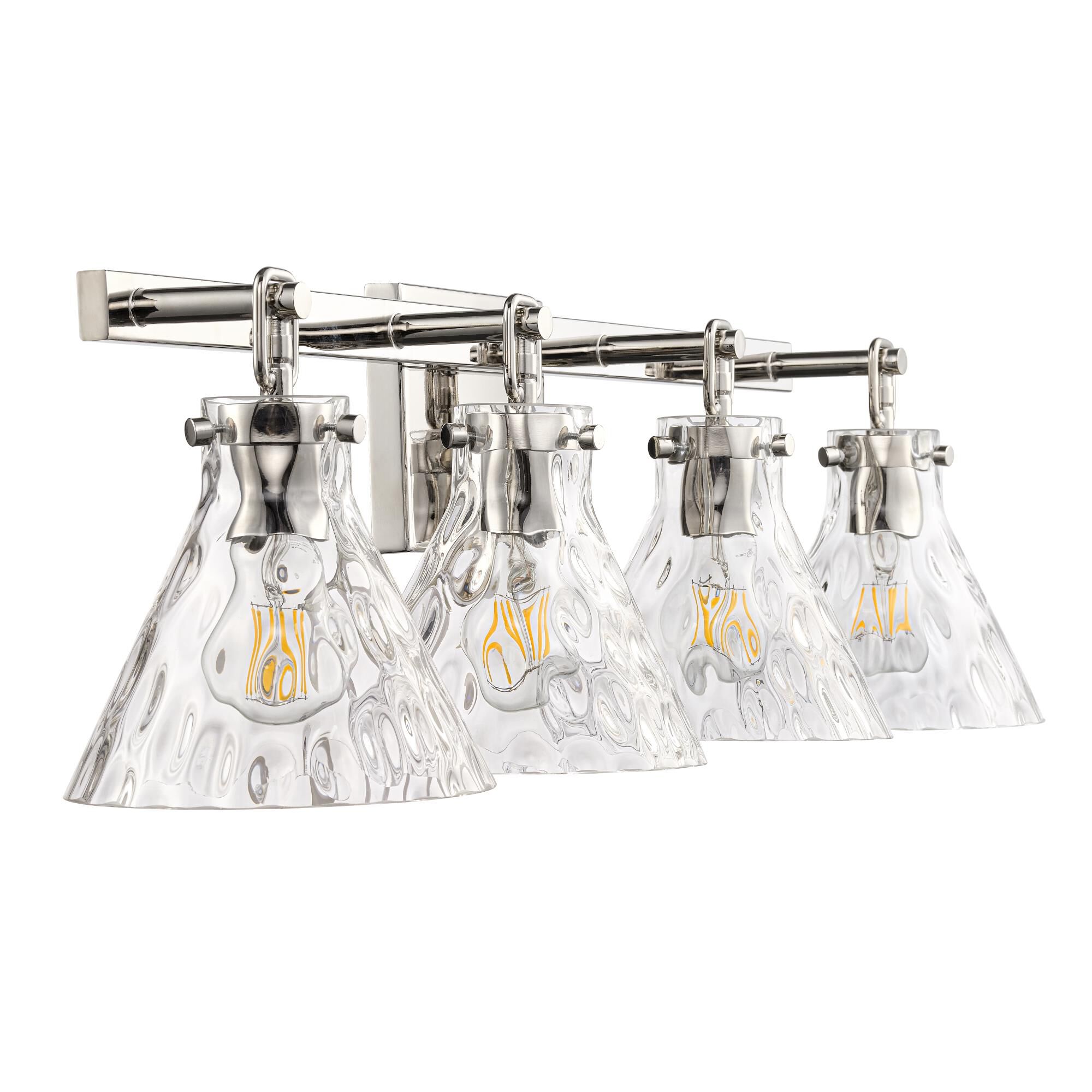 Shown in Polished Nickel finish and Clear Water glass