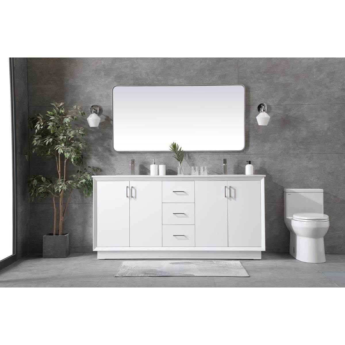 Hayes 72 Inch Bath Vanity by Elegant Decor