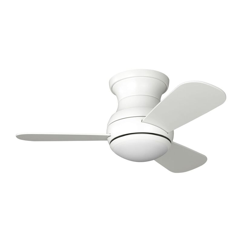 Orbis Hugger 32 Inch Flush Mount Fan with Light Kit by Generation Lighting