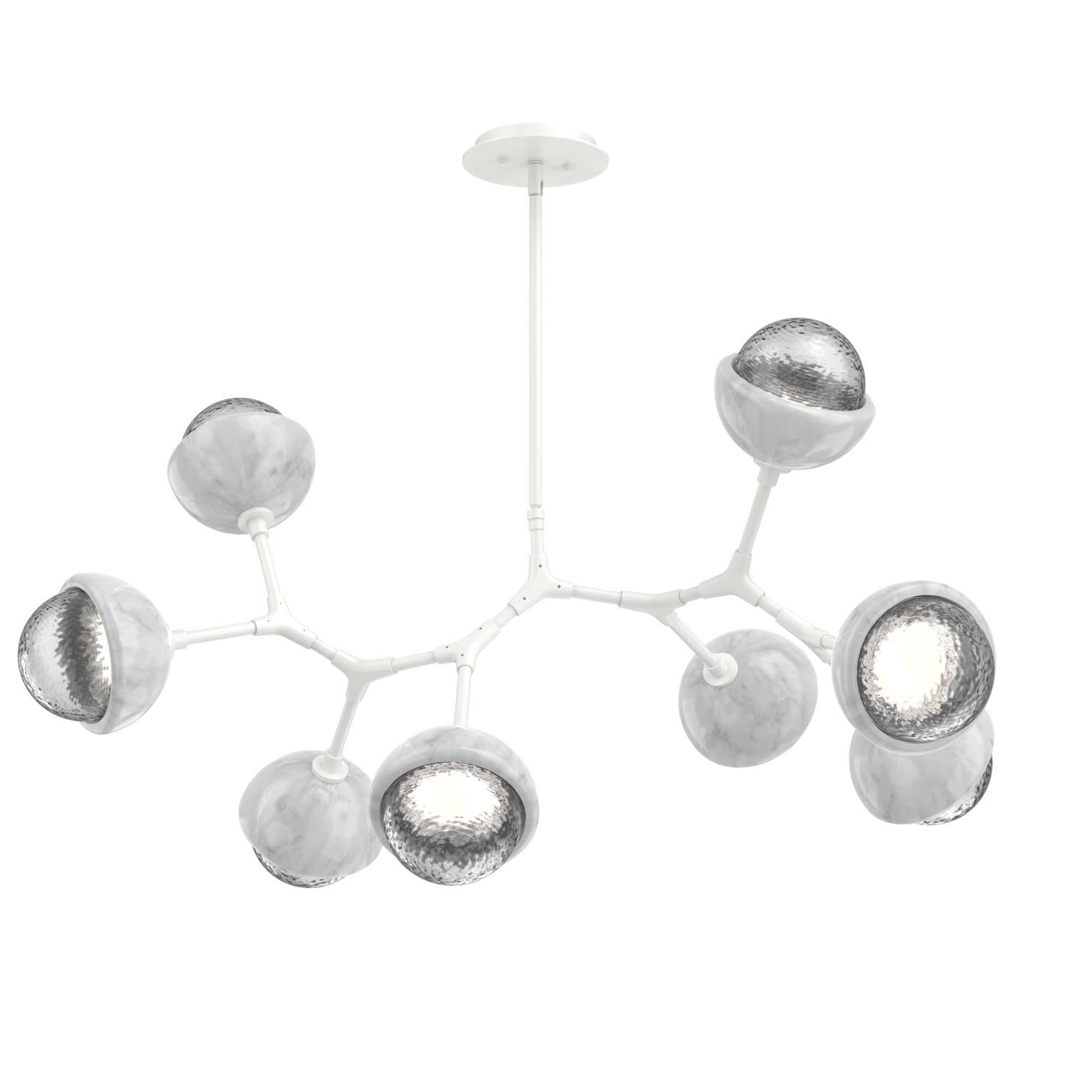 Levi Wilson Cabochon 38 Inch Linear Suspension Light by Hammerton Studio