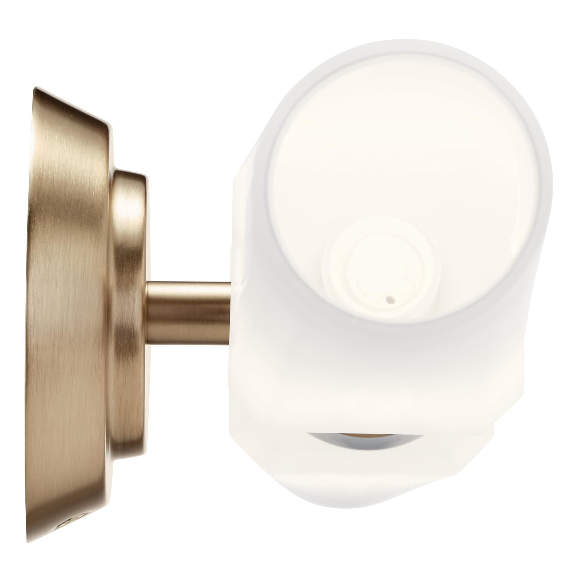 Shown in Champagne Bronze finish and Satin Etched Cased Opal glass
