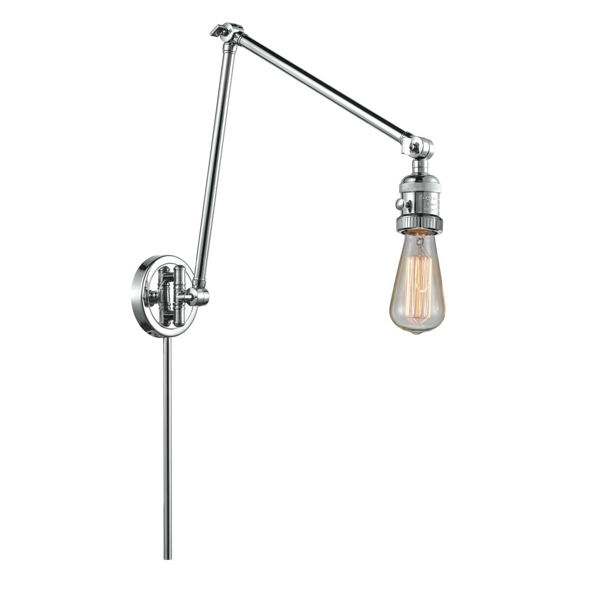 Bruno Marashlian Bare Bulb Wall Swing Lamp by Innovations Lighting