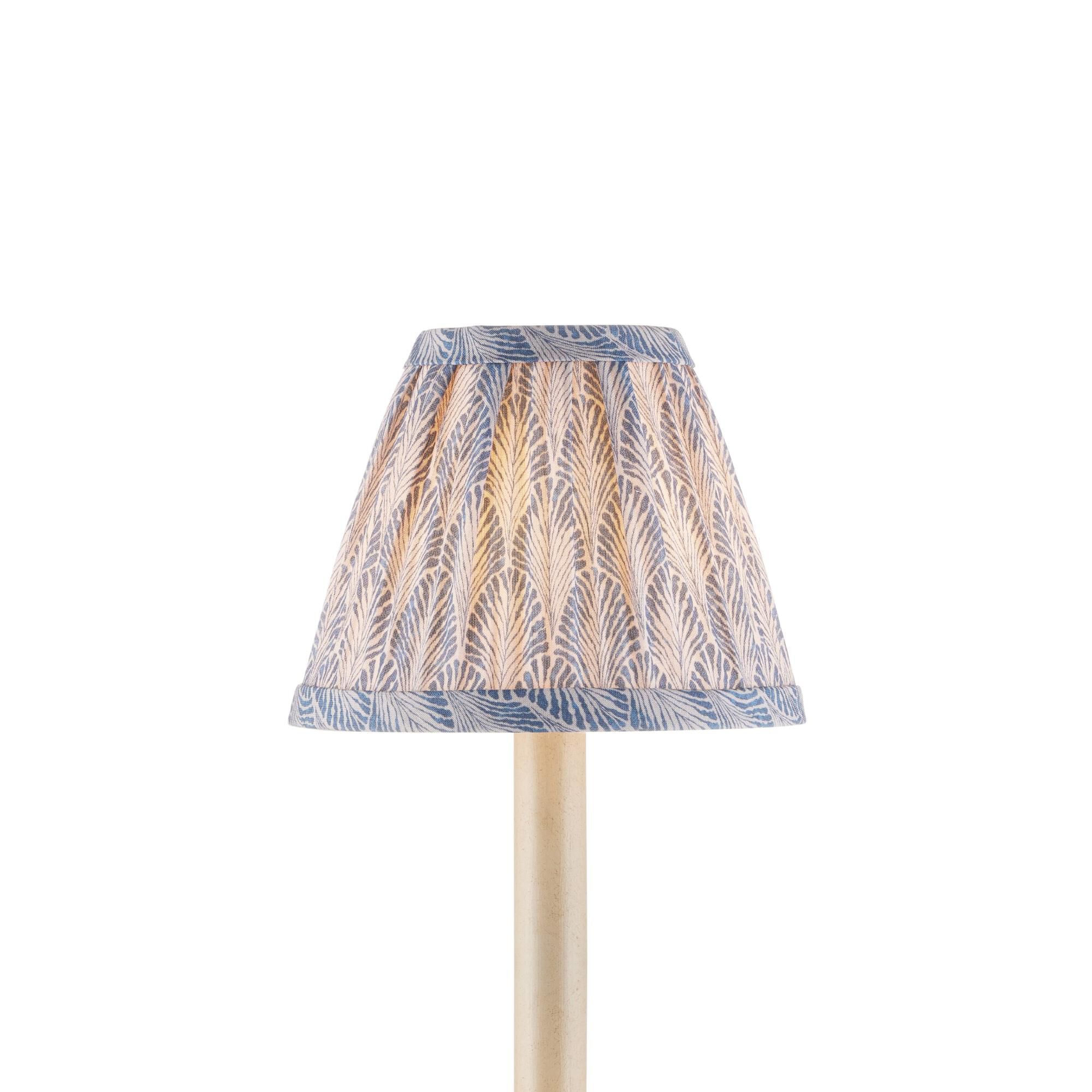 Shown in Blue and Ivory finish