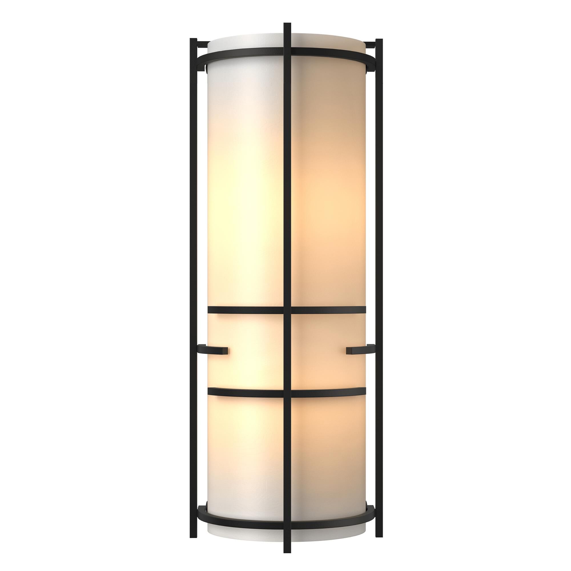 Shown in Black finish and White Art  glass