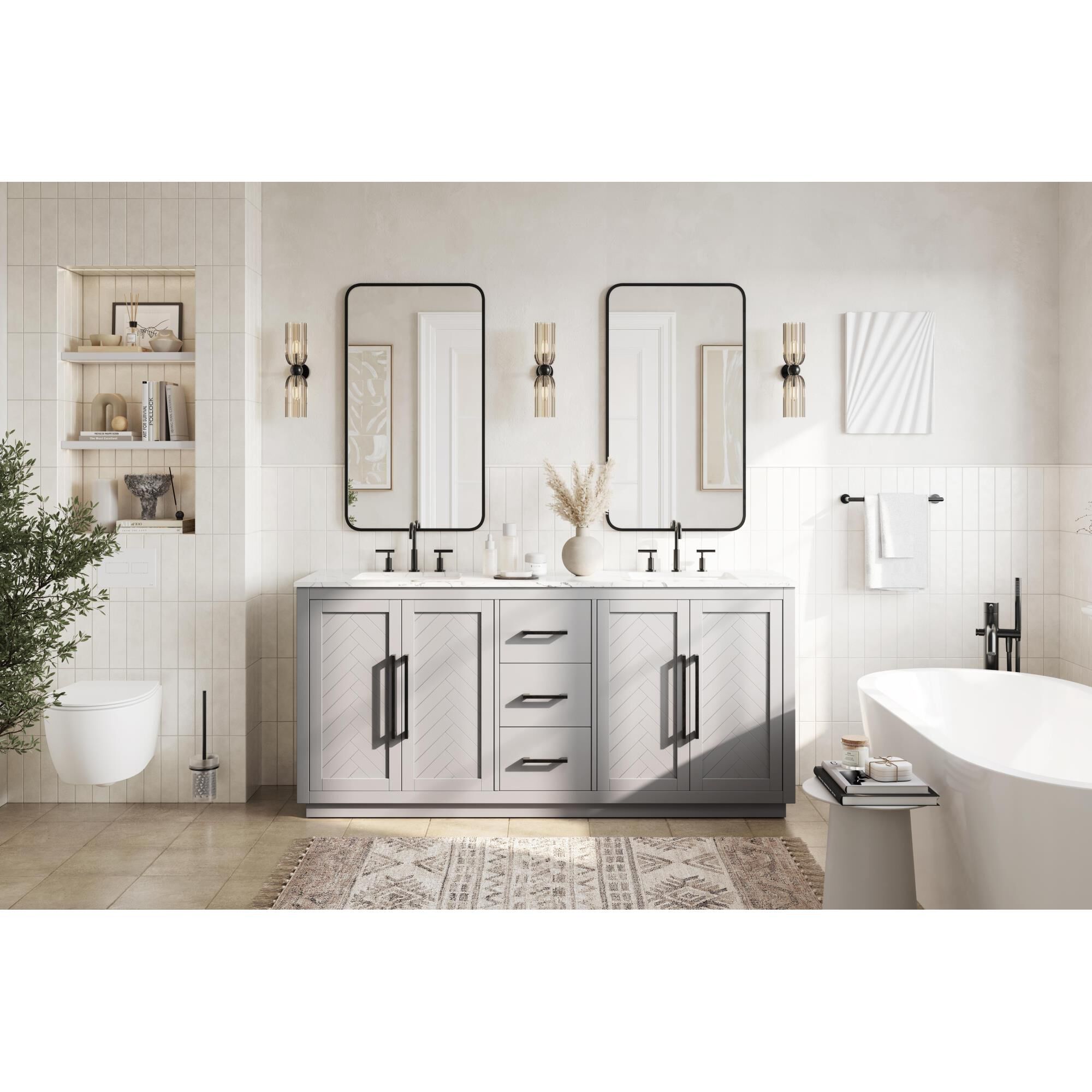 Chase 72 Inch Bath Vanity by Elegant Dcor