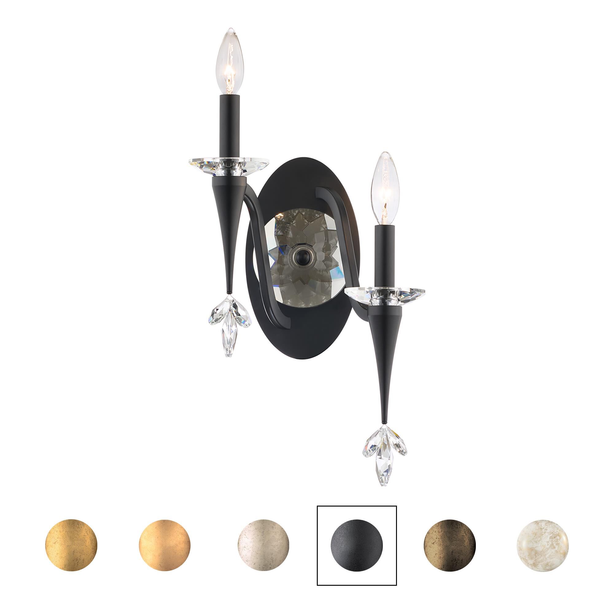 Shown in Heirloom Gold finish and Clear Radiance crystal