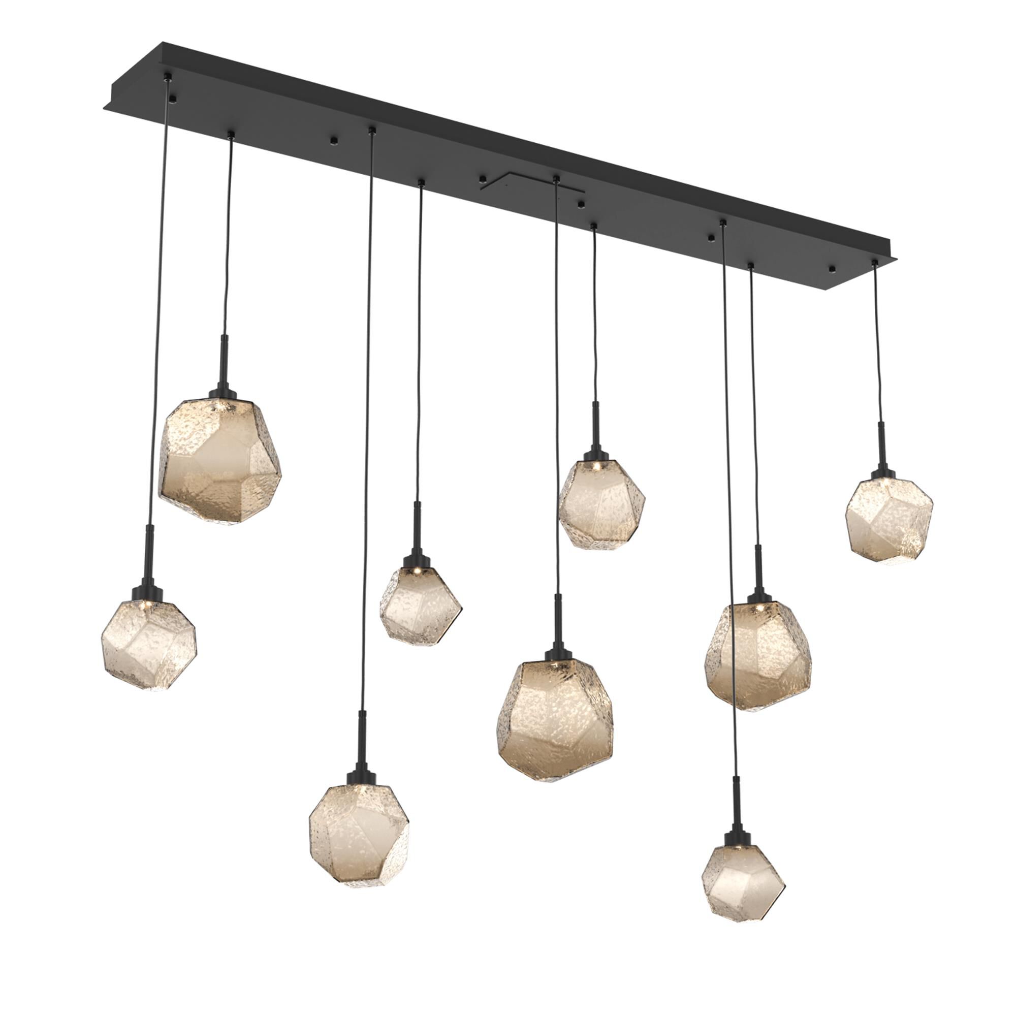 Shown in Matte Black finish and Bronze glass