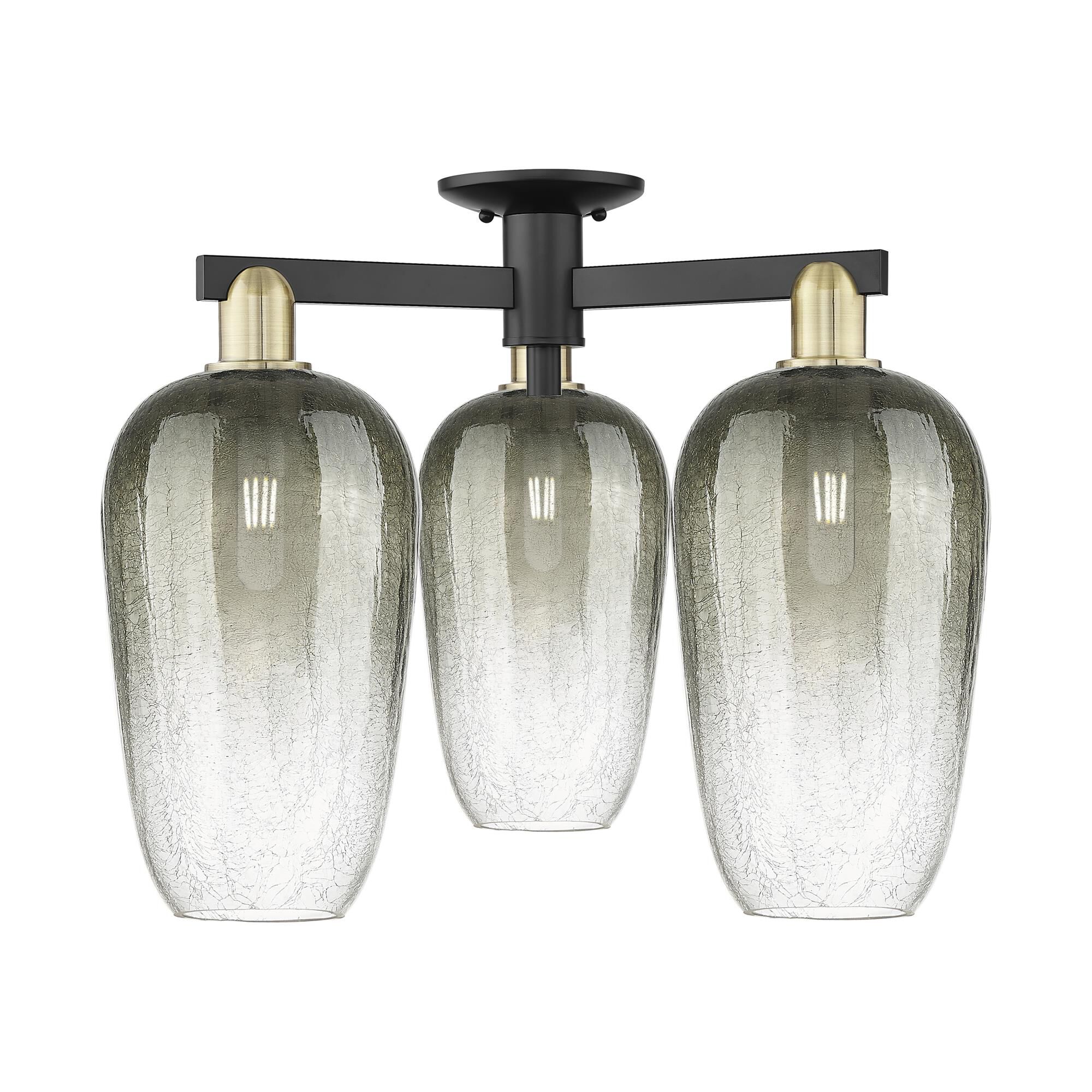 Bruno Marashlian Brookhaven Flute 25 Inch Semi Flush Mount by Innovations Lighting