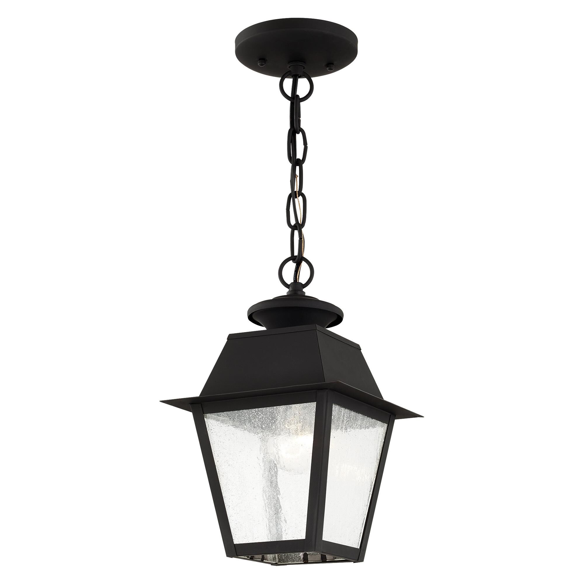 Livex Lighting Mansfield 11 Inch Tall Outdoor Hanging Lantern