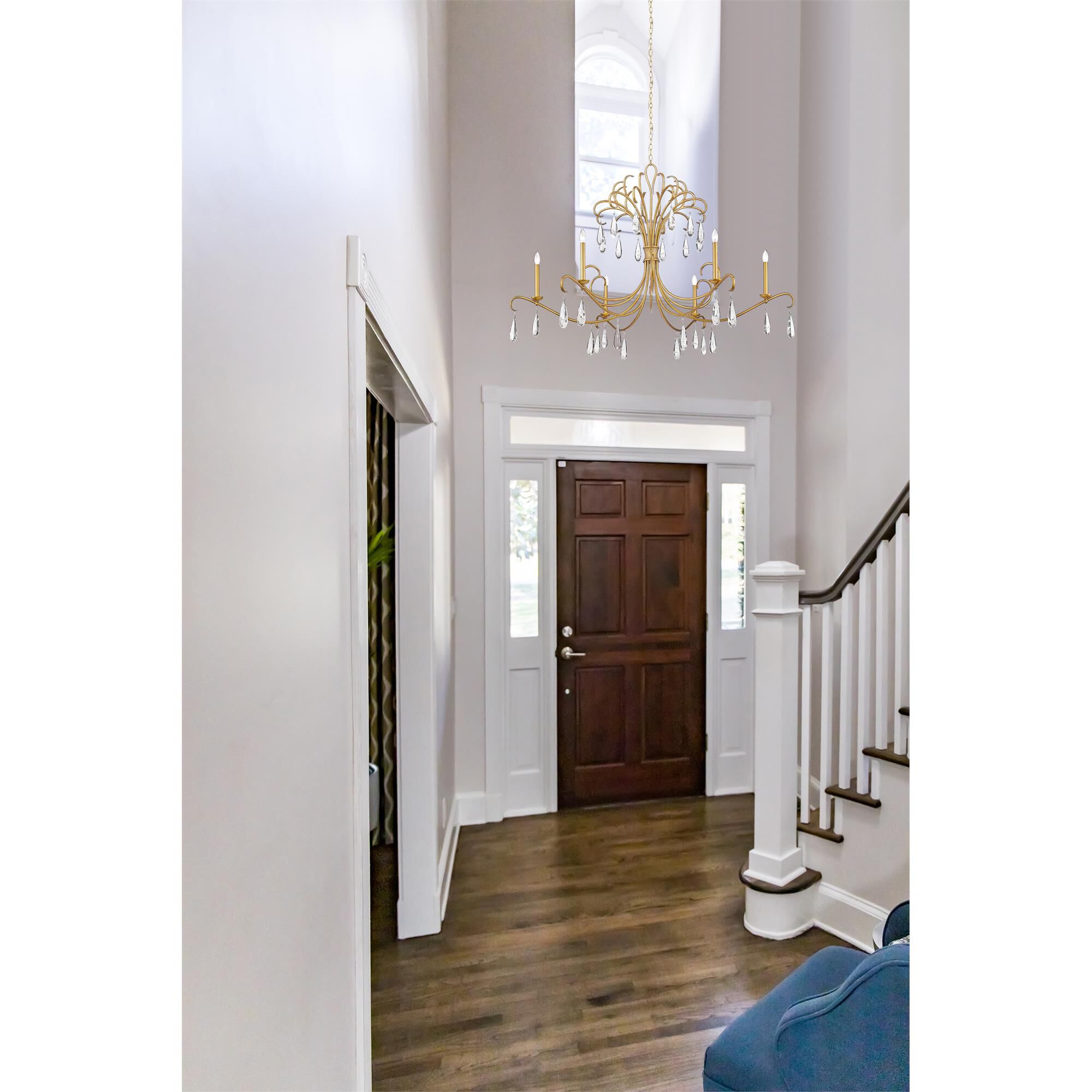 Amara 58 Inch 6 Light Chandelier by Z-Lite